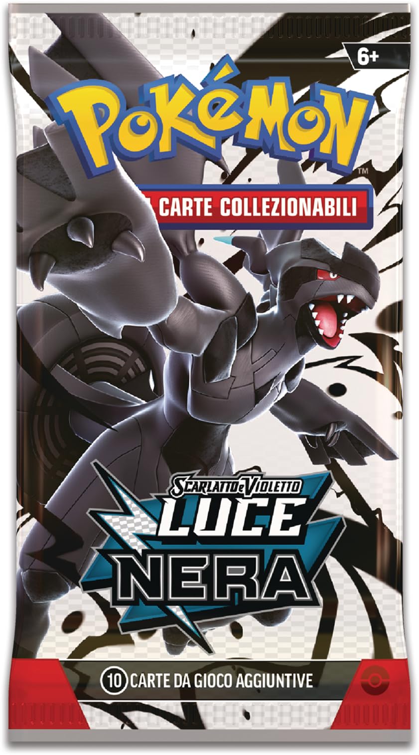 Pokémon: collezione con raccoglitore dell’espansione Scarlatto e Violetto - Luce Nera del GCC Pokémon (raccoglitore con Zekrom e cinque buste di espansione)