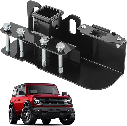 maXpeedingrods Kit receptor de enganche de remolque clase 3 para Ford Bronco 2021 2022 2023 4WD 24 puerta 24 puerta 2 pulgadas trasero en enganche