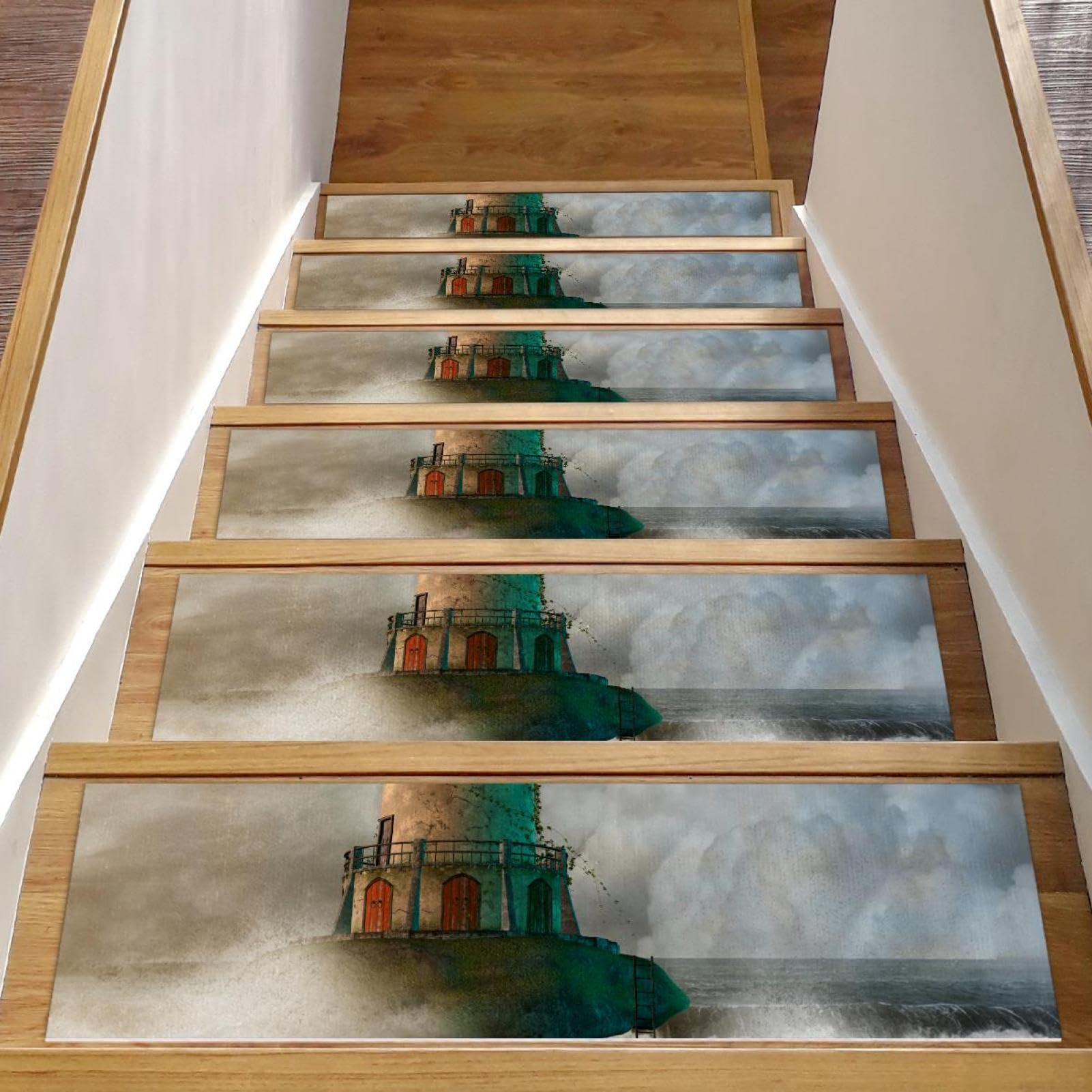 Tapis d'escalier antidérapants 20,3x76,2cm protection marche escalier