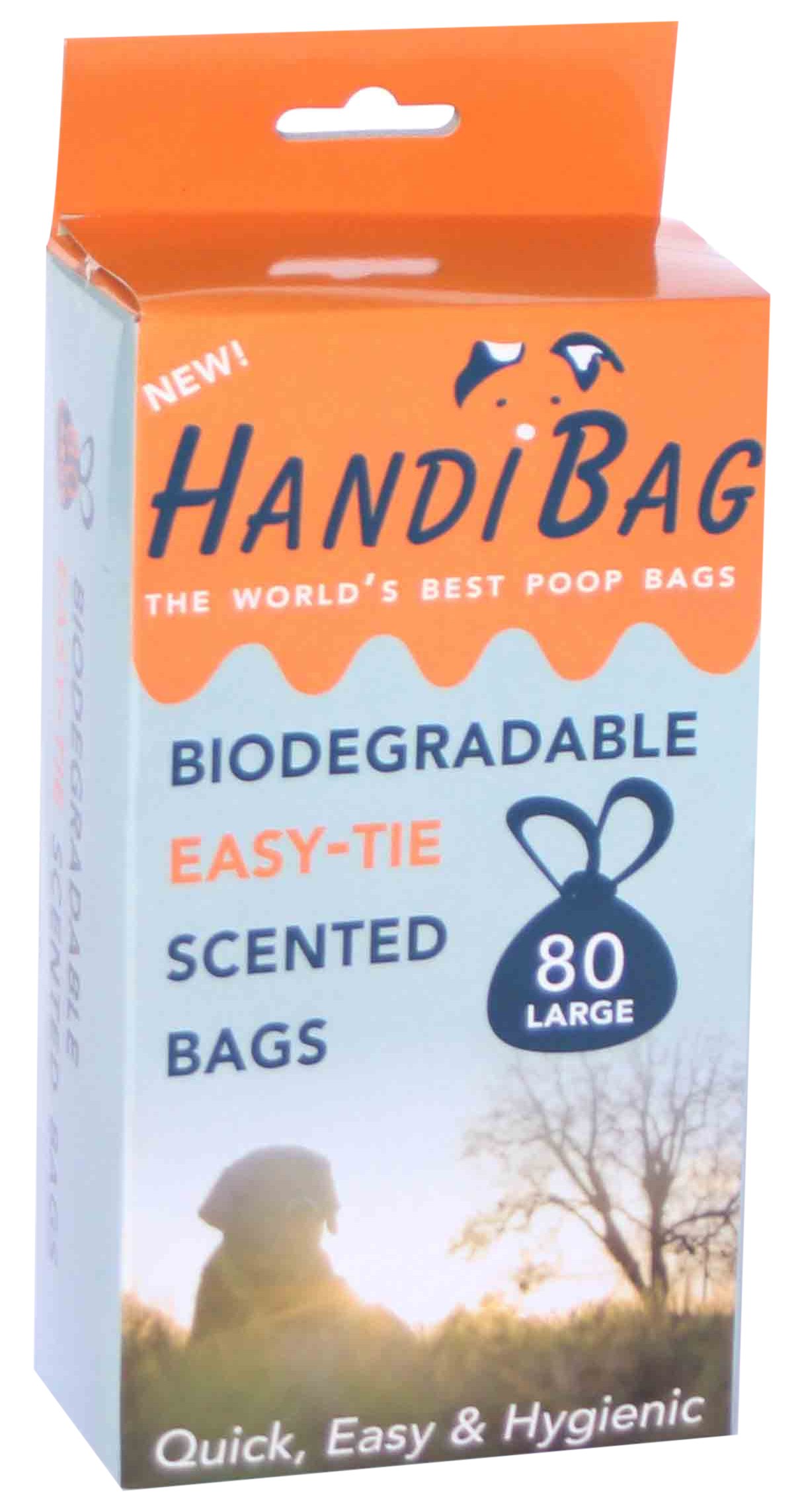 Handibags Biodegradable Easy-Tie Scented Poop Bags