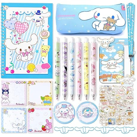 Kawaii Cinnamoroll School Supplies Kit