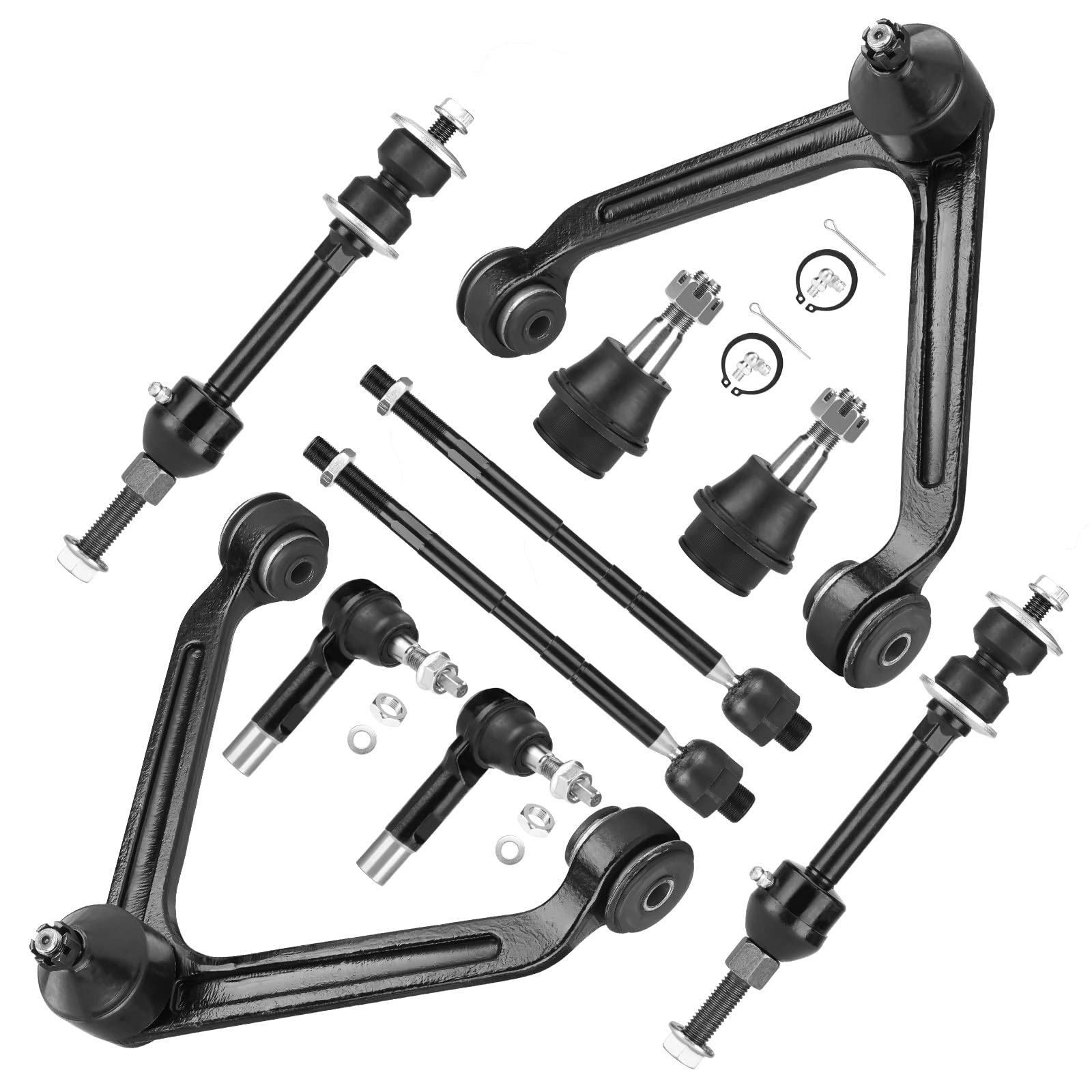 RAM　5点セット Amazon.com: 2WD 5-Lug Front Upper Control Arm Suspension Kit Fit
