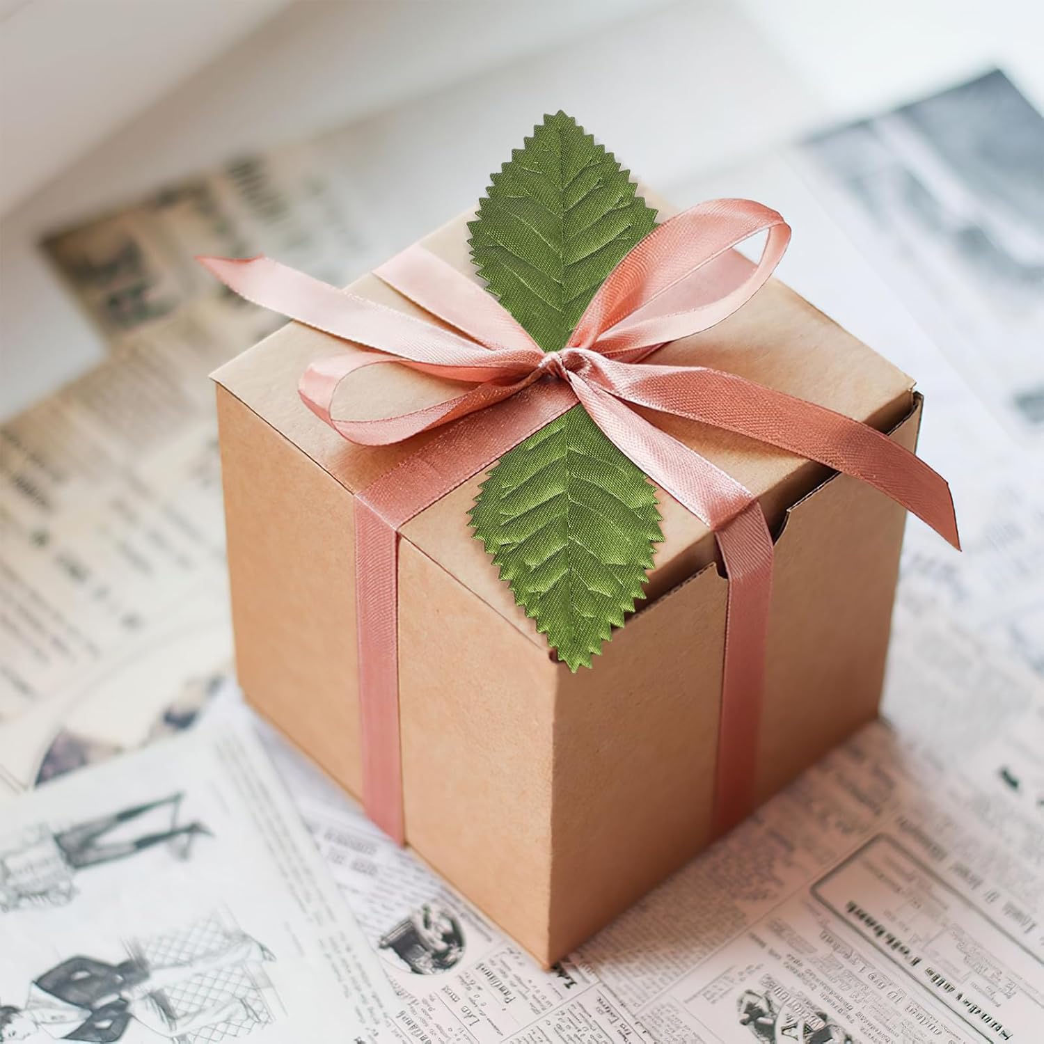 100 Foglie Artificiali Di Seta Verde - Per Decorazione Fai Da Te, Matrimoni E Feste - Foto 6