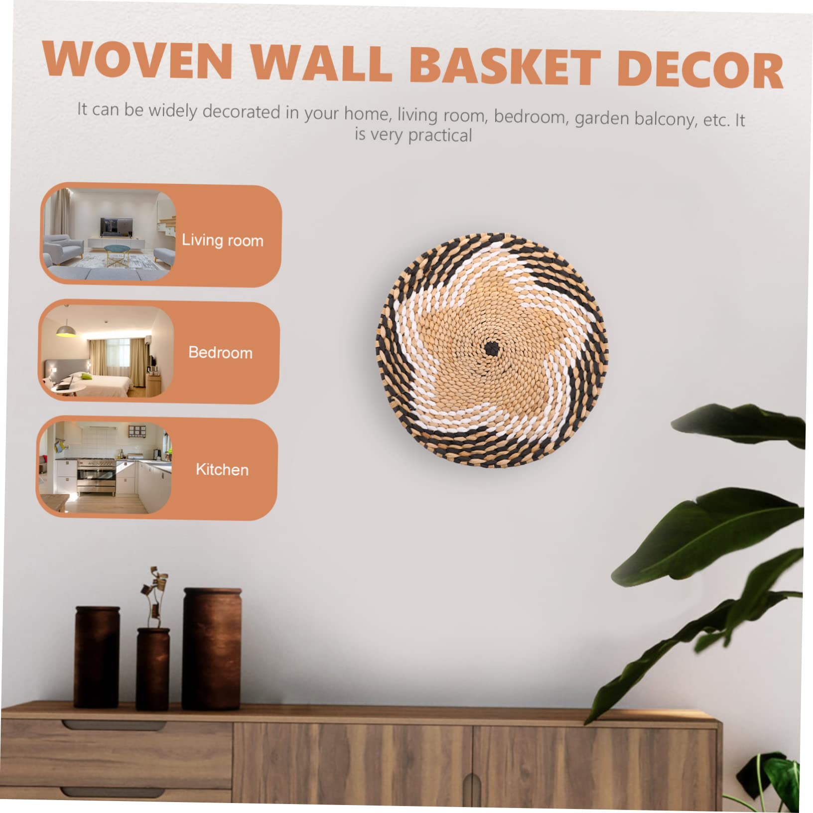 Cabilock 2piezas Adorno Colgante De Tejida Estilo Japonés Decoración De Pared Forma para Sala De Estar Acento Artesanal para Fiestas y Hogar