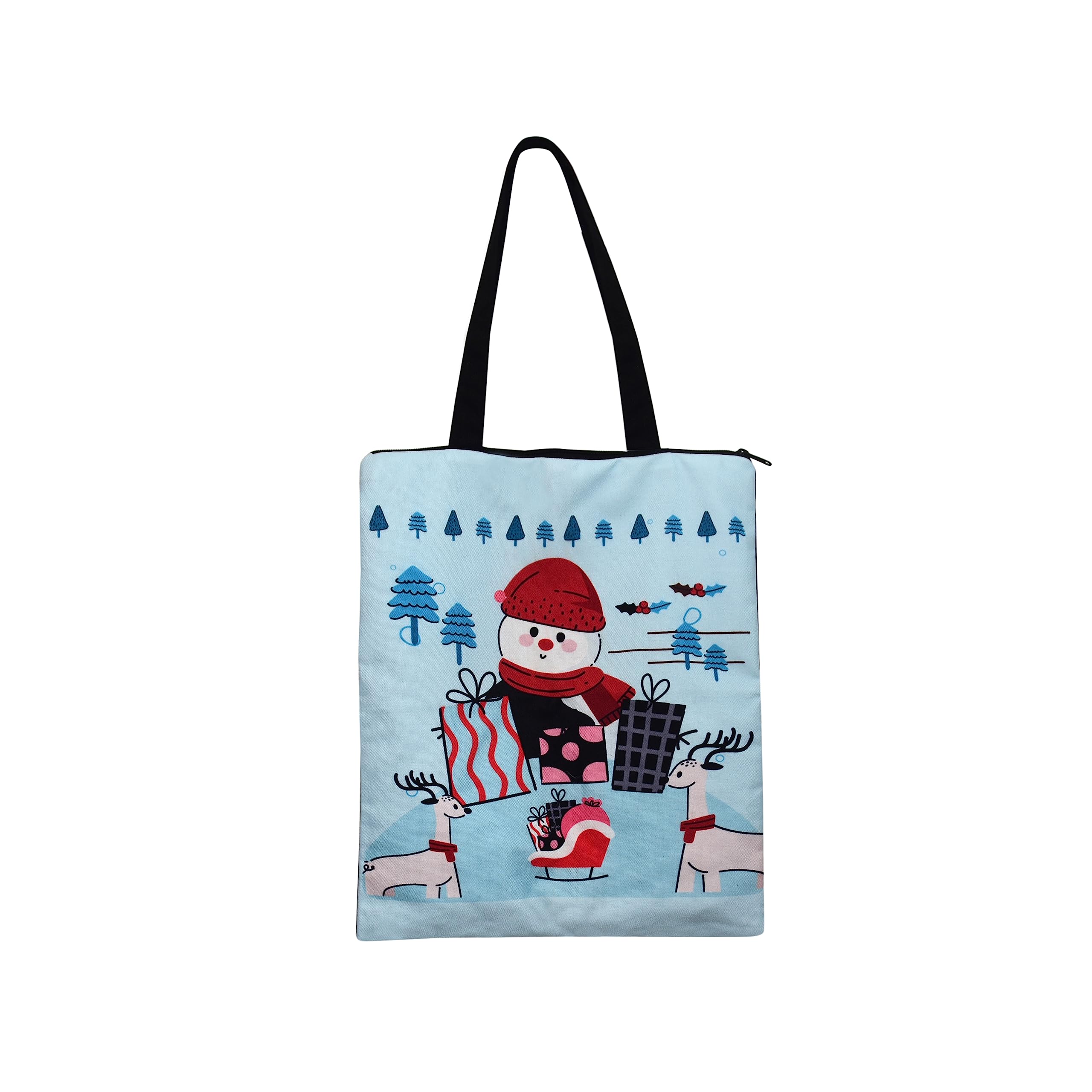 JELLIFY Trendy Soft Canvas Tote Bag for Girls Women Zipper Multicolor Santa Claus Print Washable hand bag Shopping Foldable Travel Bag, Women Shoulder Waterproof Carry Bag (B0BPHXL64B) Amazon Price History, Amazon Price Tracker
