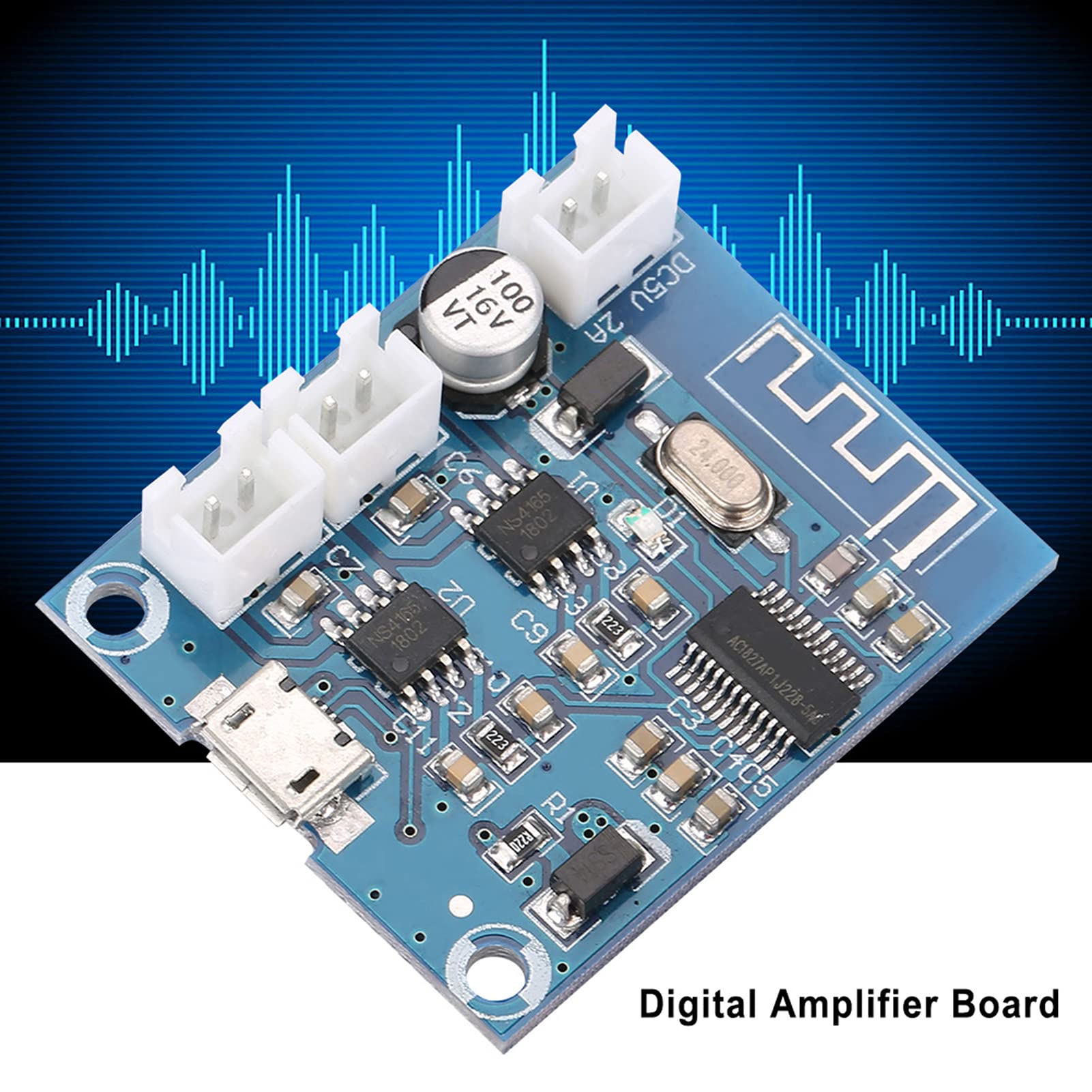 Plyisty Modulo Amplificatore Bluetooth 4.2 – 5W+5W Stereo Per Altoparlante Fai Da Te