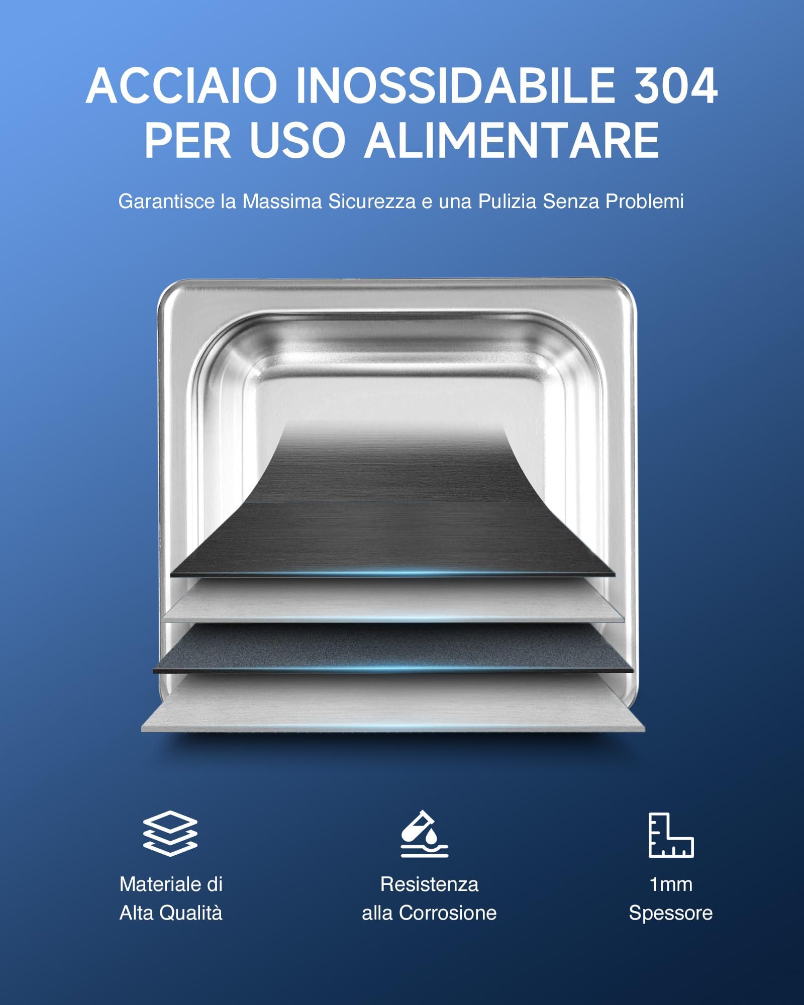 CREWORKS Pulitore a Ultrasuoni 2L Professionale, Lavatrice Ultrasuoni 60W con Riscaldatore 100W e Timer Digitale, Vasca Ultrasuoni in Acciaio Inox SUS304 per Gioielli, Occhiali, Protesi, Monete