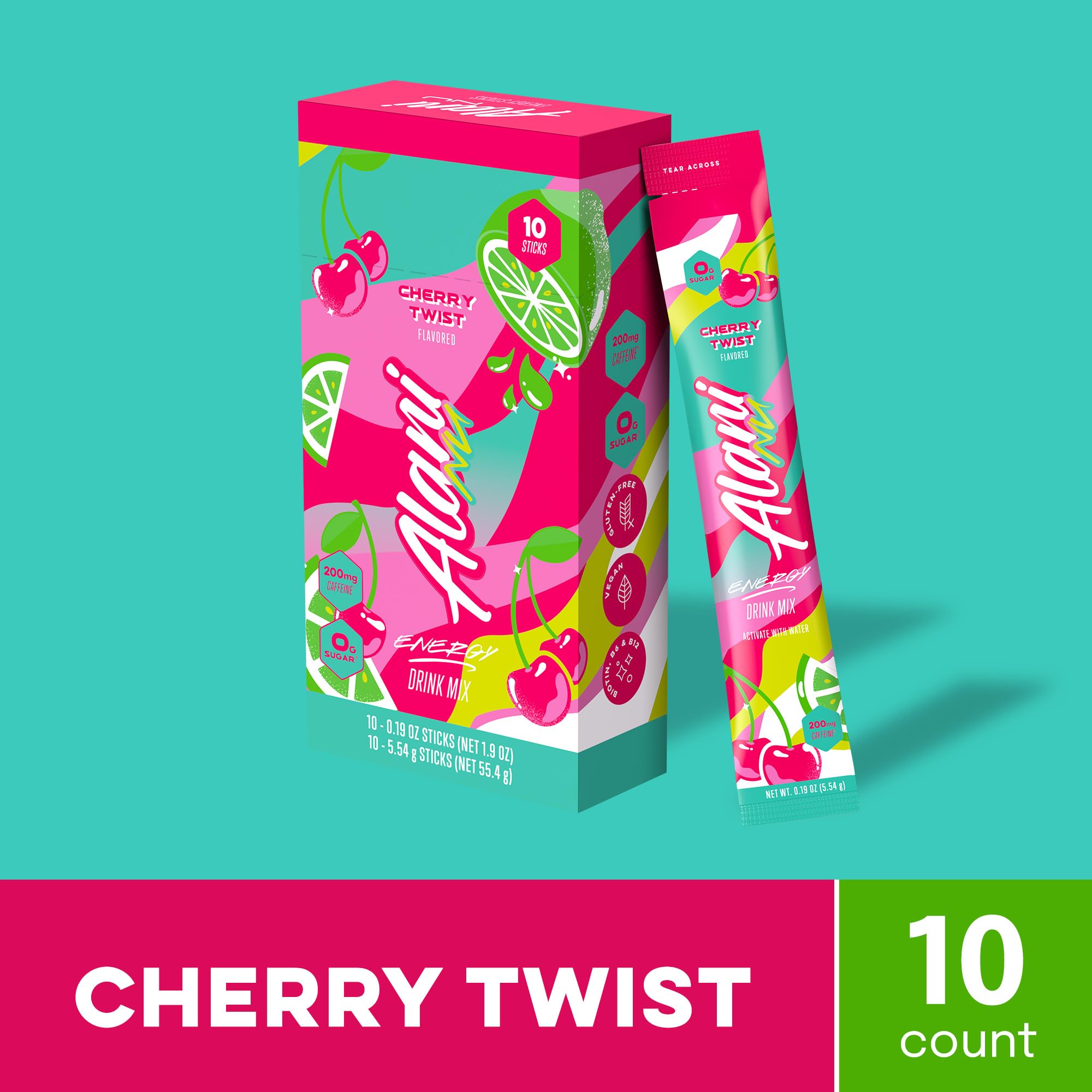 Amazon.com : Alani Nu CHERRY TWIST Energy Sticks, Energy Drink