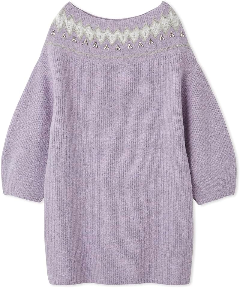 セルフォード] フェアアイルニットミニワンピース CWNO245053