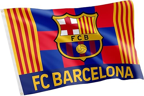 Desert Cactus FC Barcelona Flag Barça Barça Barca Fútbol 100% Poliéster Interior Exterior 3x5 pies Baner (Bandera G)