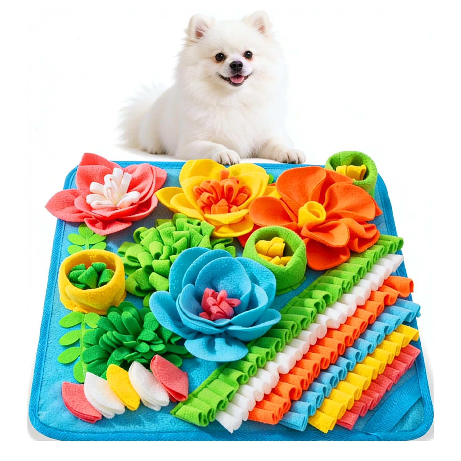 AMIR Snuffle Mat for Dogs, Sniff Mat for Dogs, Slow Feeding Mat, Dog Snuffle Mat Encourages Natural Foraging Skills, Slow Eating, Help Stress Relief