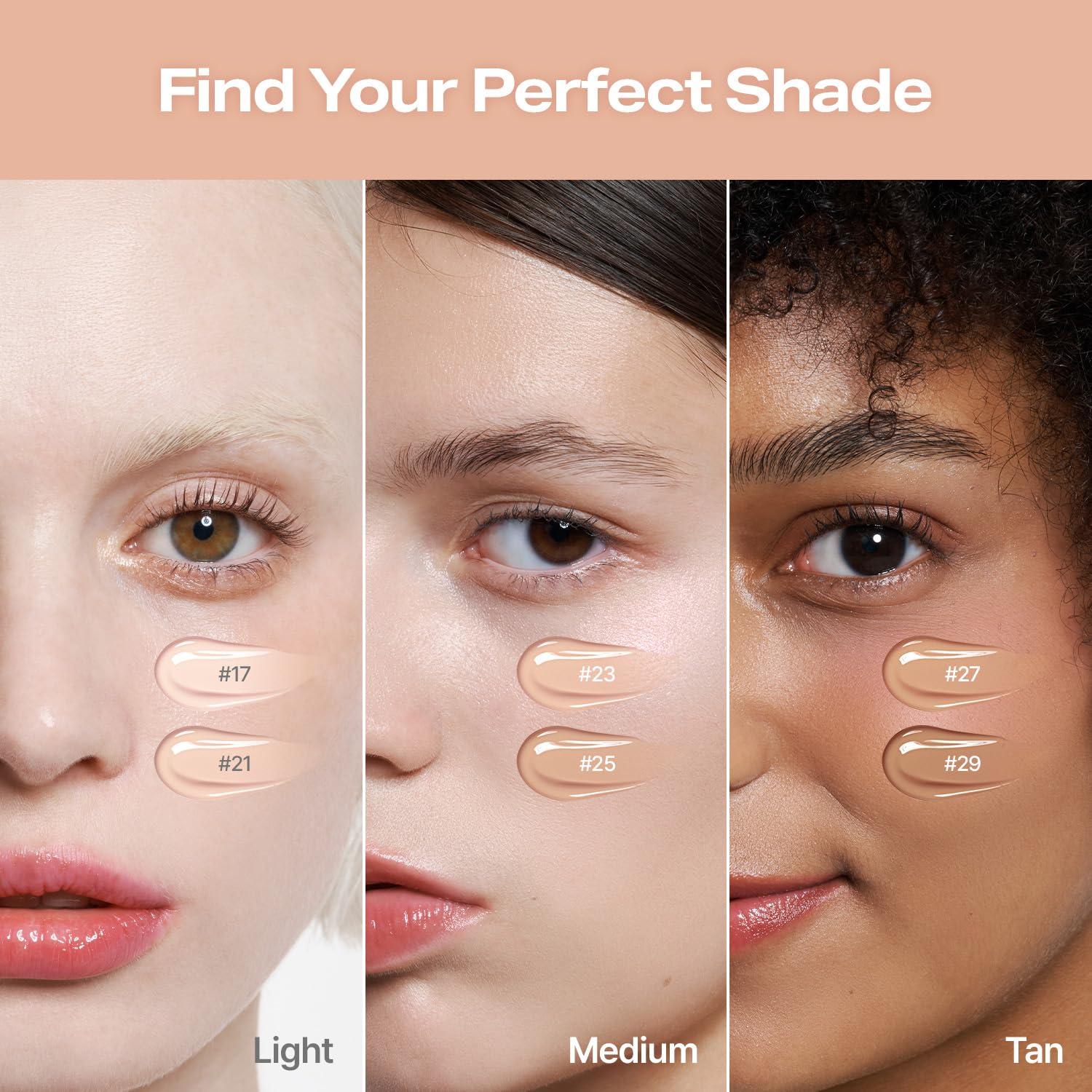 2aN Gleaming Tension Cushion Foundation Pact, Korean Cushion Foundation Makeup, Lightweight & Buildable Coverage with Ceramides and Centella Asiatica (#27 Soft Amber, 0.45 oz) - Image 5