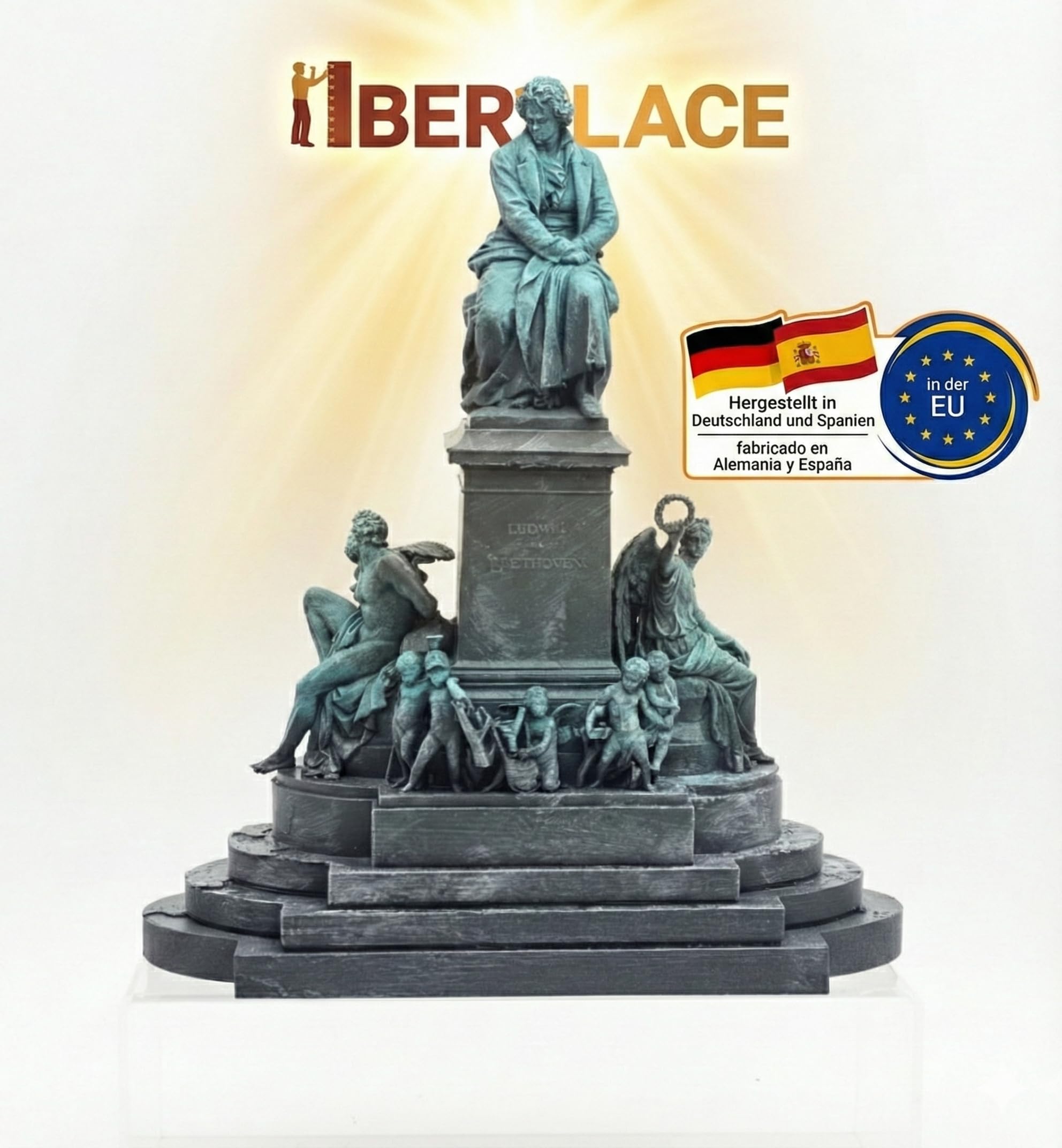 40040 Pomnik Beethovena Figurka Skala G – Duża Figura do Kolejki Ogrodowej 1:22,5 (250 mm) – Dekoracja Modelarstwa Kolejowego – Kompatybilne z LGB