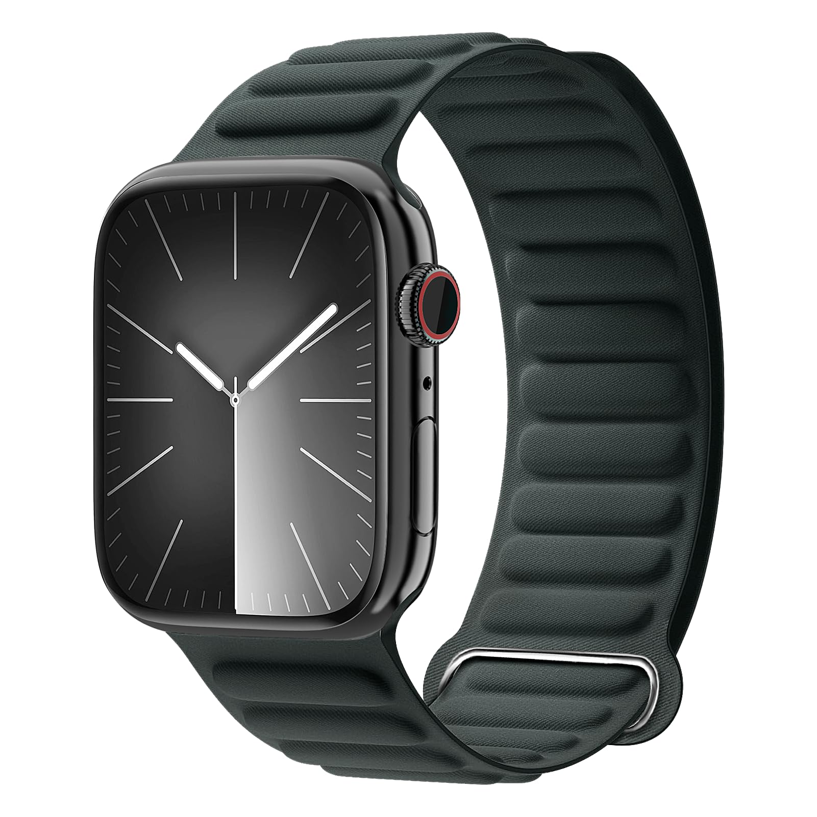 Magnetic Link Band Compatible with Apple Watch Band 49mm 45mm 44mm 41mm 40mm 42mm 38mm iwatch Bands for Women Men, FineWoven Loop Magnet Strap for iWatch Series 9 8 7 6 5 4 3 2 1 SE 2nd Ultra
