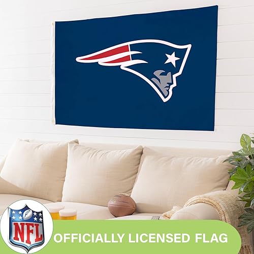Miniatura 136 de NFL Dallas Cowboys - Bandera duradera de 3 x 5 para exteriores con ojales, bandera y pancarta resistentes para jardín al aire libre y patio, bandera
