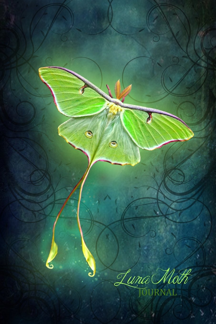 Luna Moth Journal: (Notebook, Diary, Blank Book) butterfly 6x9"