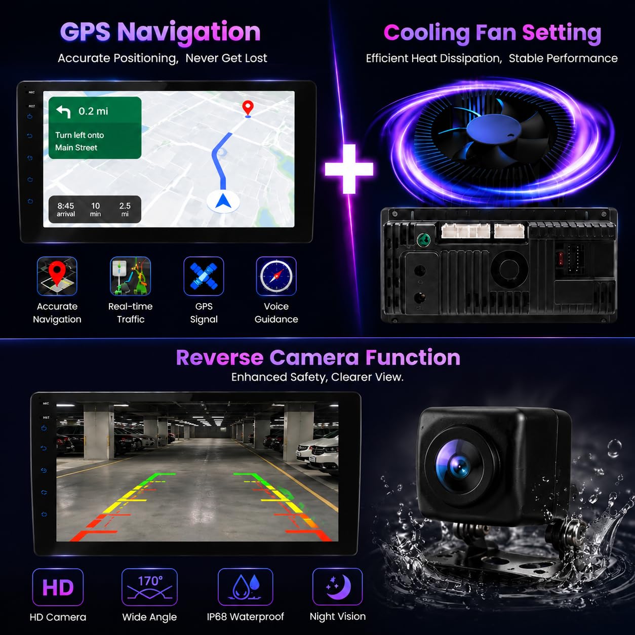 Car Stereo Pantalla Renault Megane 3 2009-2014 con Wireless Carplay&Android Auto 9" Touchscreen Estereo portatil para Coche Bluetooth con Rear Camera, GPS Navci, FM RDS Radio, EQ,DSP,SWC