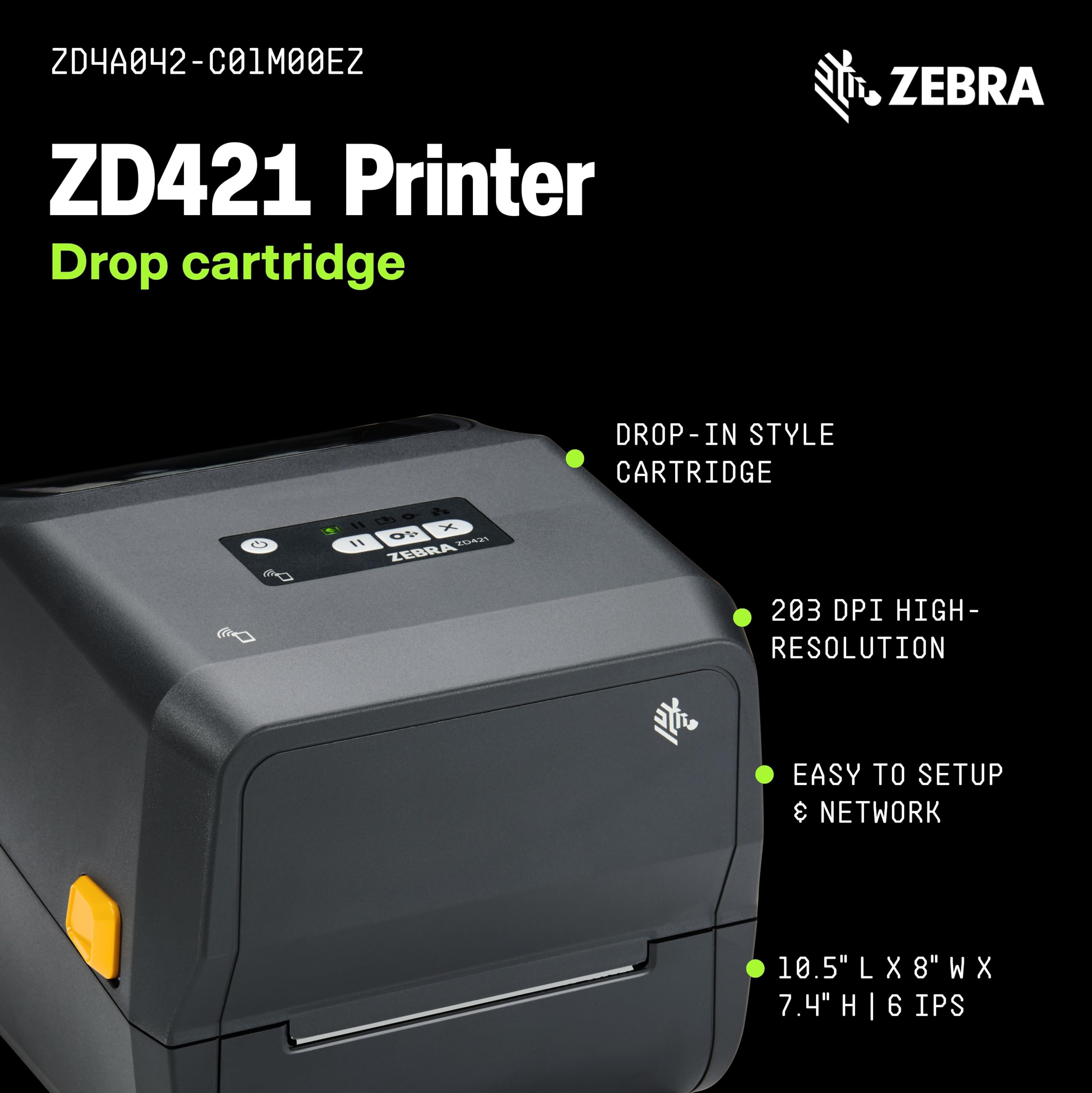 Amazon.com : ZEBRA ZD421 Thermal Transfer Cartridge Desktop