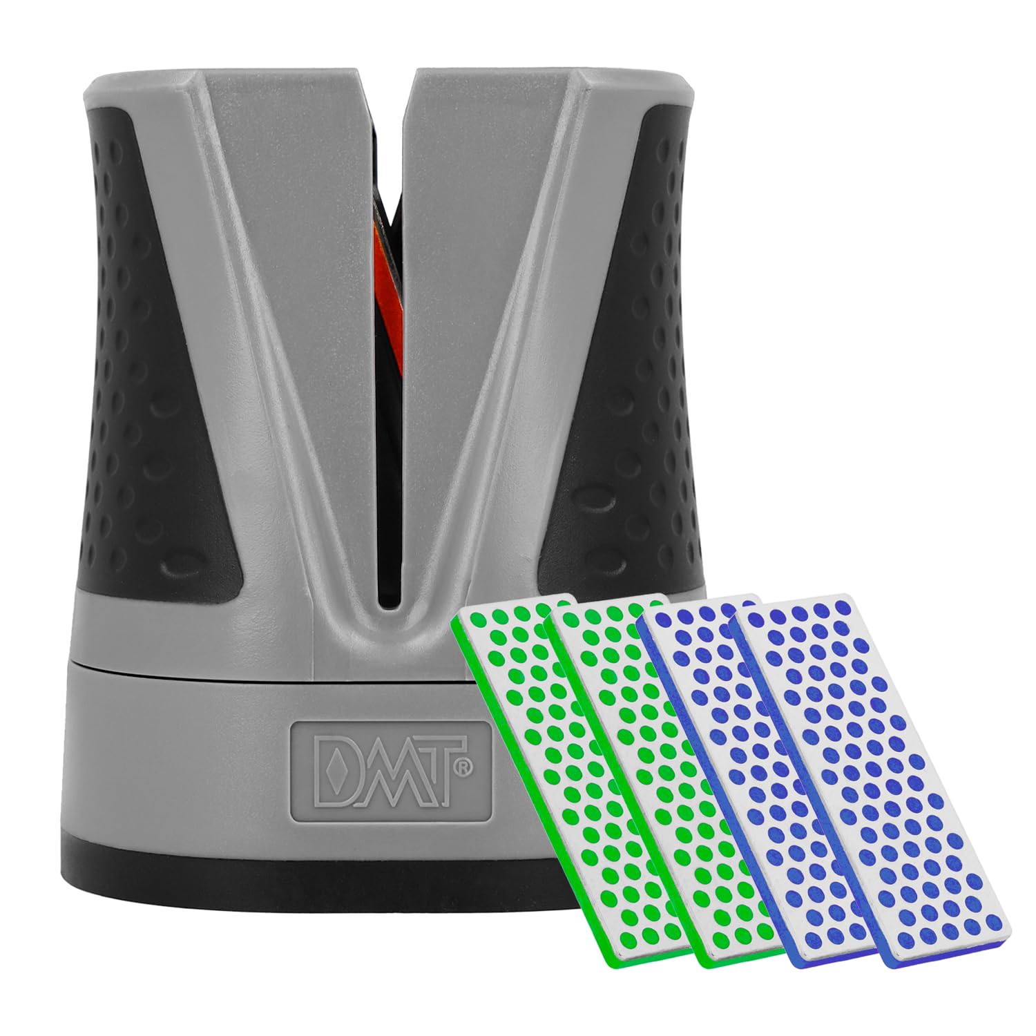 DMT SimpleSharp Classic Bundle Grob, Fein & Extrafein | Diamant Messerschärfer für rasiermesserscharfe Klingen mit perfektem Schleifwinkel | Schärft beidseitig mit extraharten Diamant-Steinen