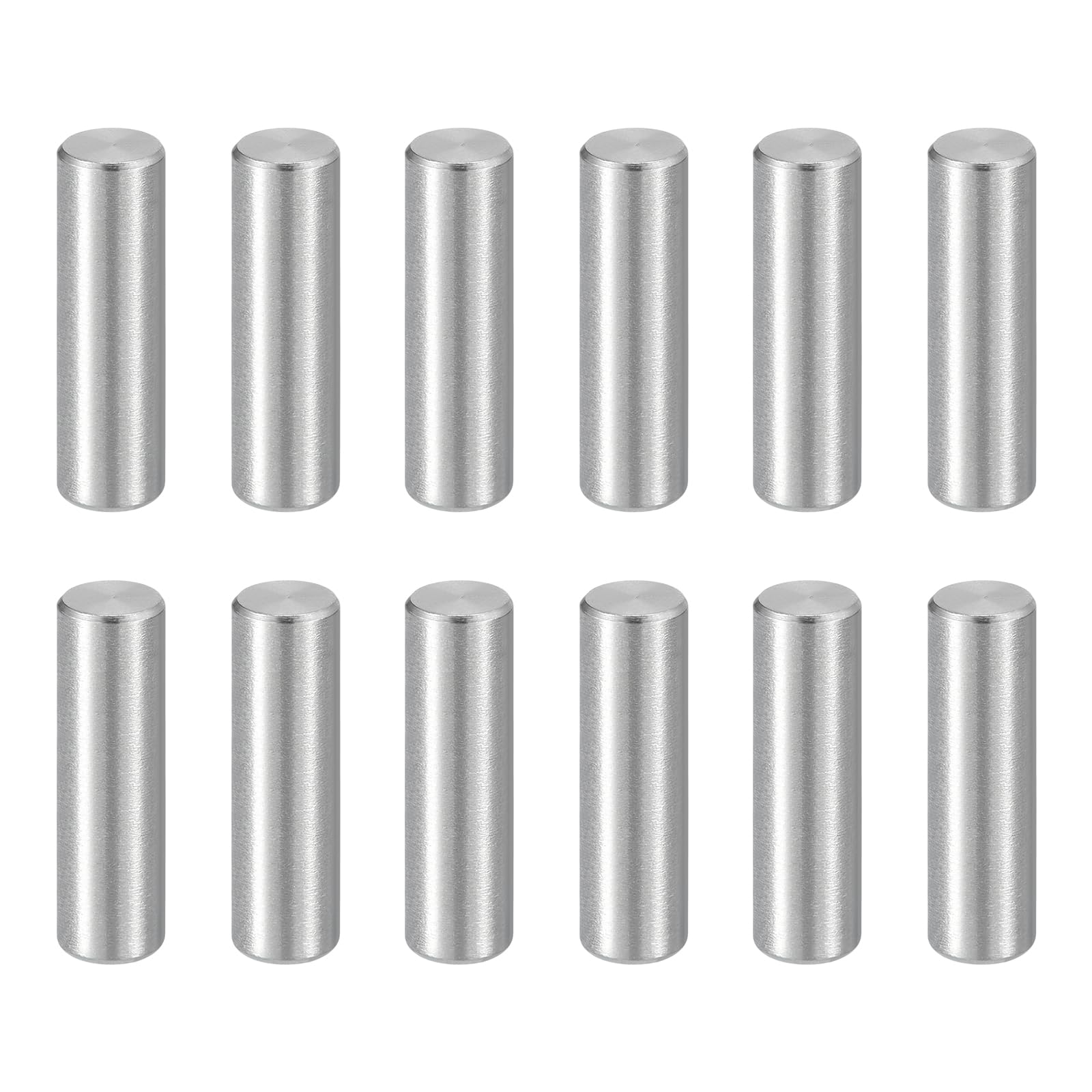 sourcing map 32Pcs M6 x 20mm Dowel Pin, 304 Stainless Steel Cylindrical Dowel Pins, Shelf Support Pegs Rod Fastener for Cabinet Furniture DIY Installation Industry Mechanical