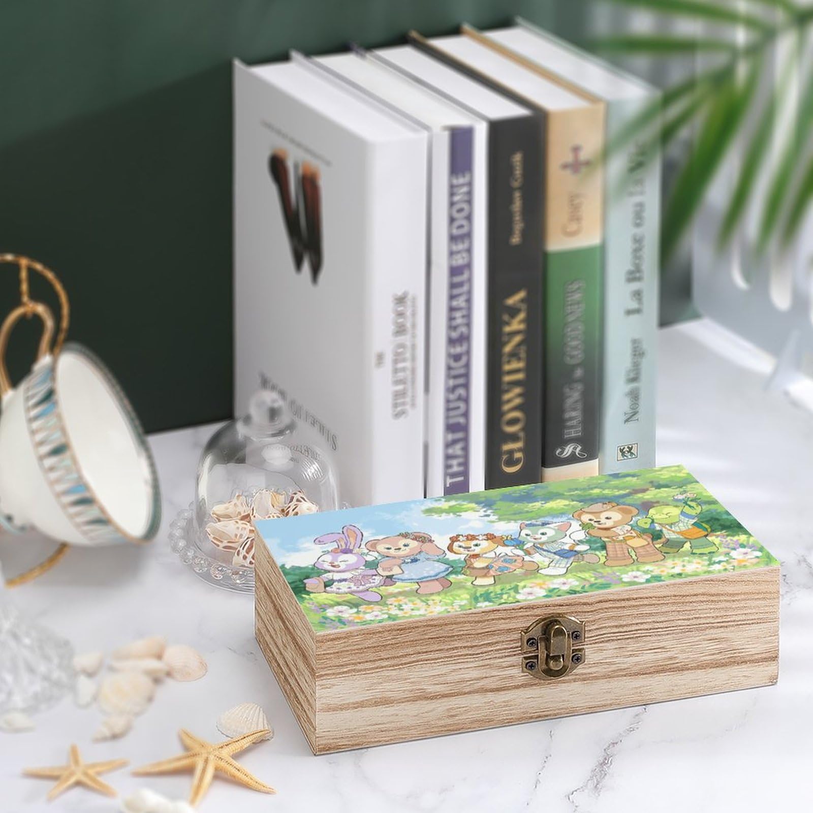 パミュ　残り１個！人気商品！ダッフィーフレンズ　収納ケース　収納ボックス Amazon｜ダッフィー フレンズボックス 収納ボックス 収納ケース 木箱