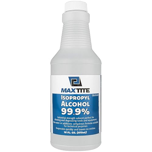 MaxTite Isopropyl Alcohol 99.9% (16oz) - 16 Fl Oz (Pack of 1)