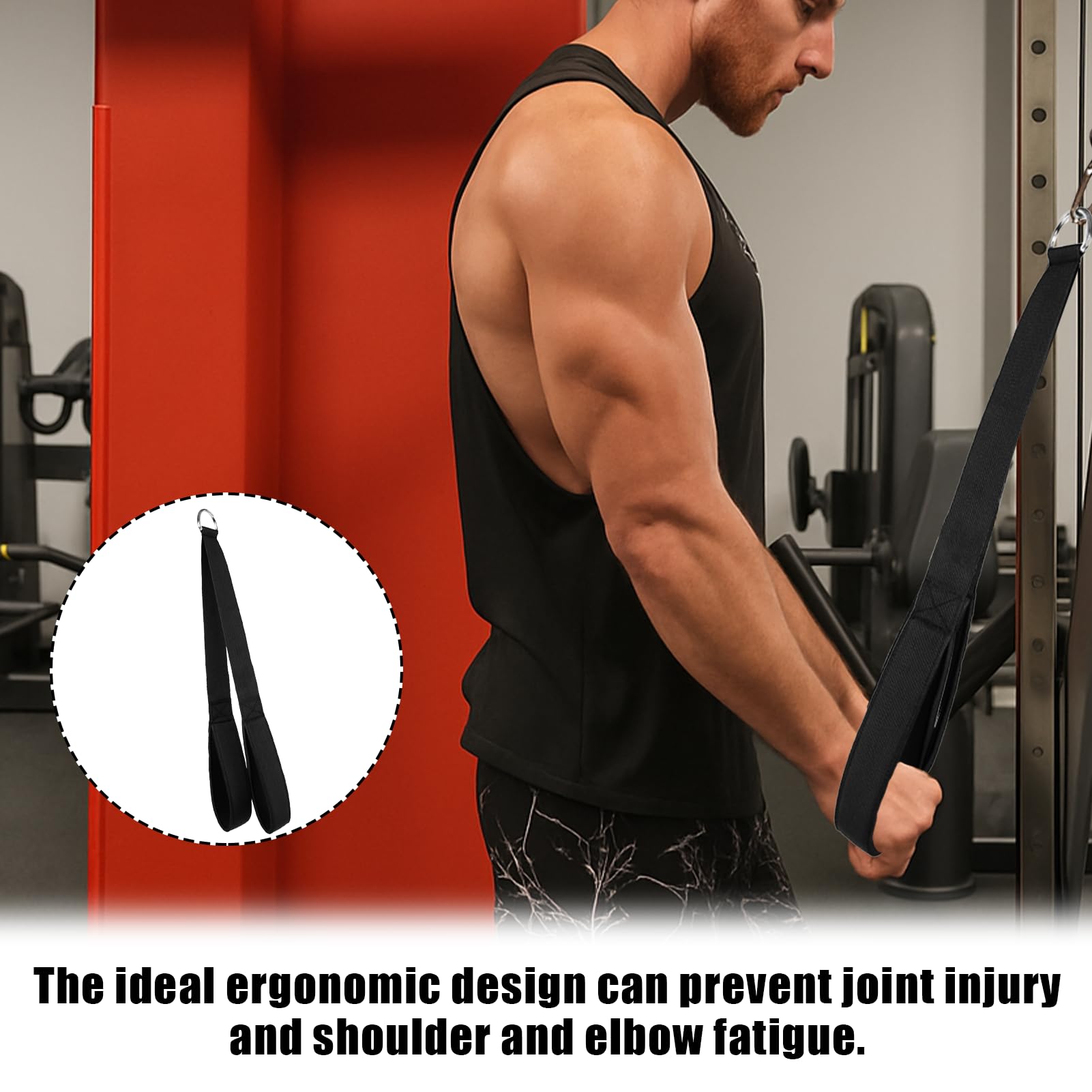 RL Grips - Corde Longue pour Triceps – Accessoire de Traction pour Poulie de Musculation – Sangle pour Triceps, Facepull ou Pullover avec Fixation Réglable en Nylon RL Grips - Corde Longue pour Triceps – Accessoire de Traction pour Poulie de Musculation – Sangle pour Triceps, Facepull ou Pullover avec Fixation Réglable en Nylon