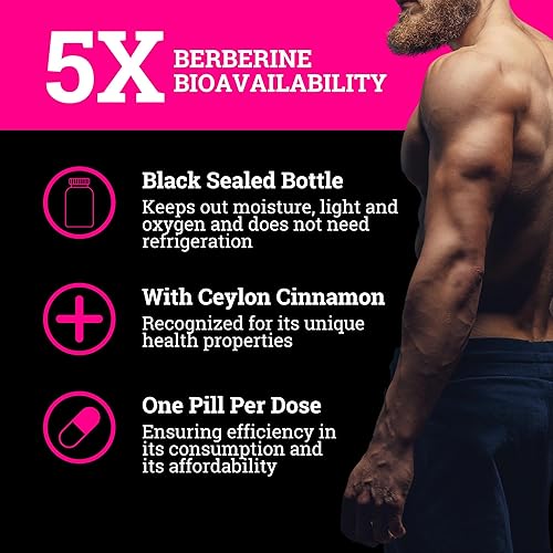 Miniatura 2 de Black Forest 5X Berberina un suplemento de dihidroberberina (súper berberina ahora 5 veces más eficaz que el HCL de berberina regular) Mejor