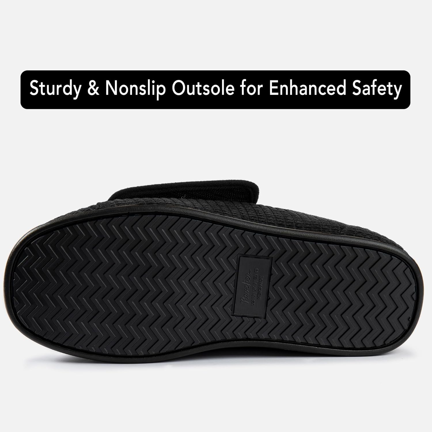 Men's Adaptive Wide Width Diabetic Comfort Slipper Shoe - Image 5