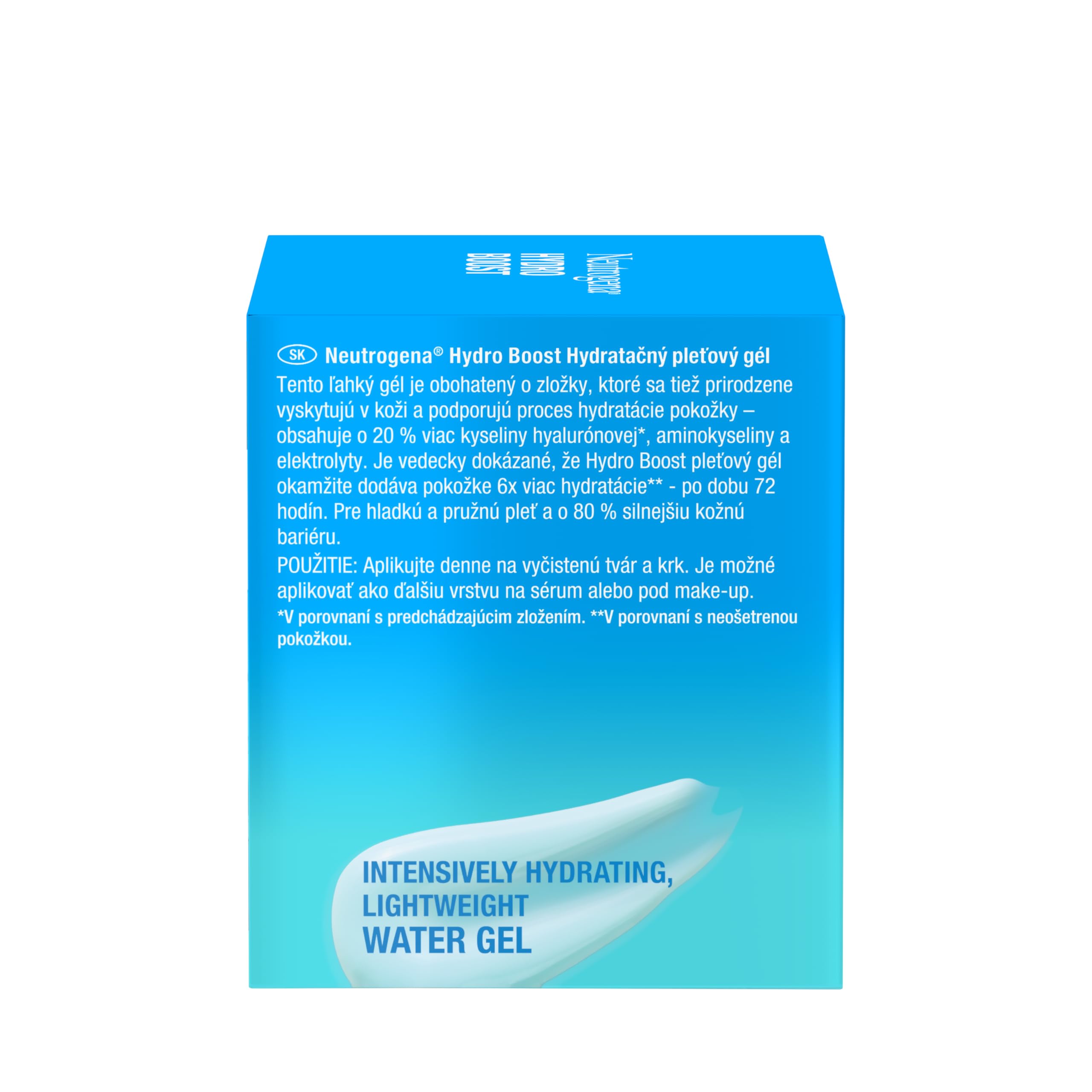 NEUTROGENA® Hydro Boost® Water Gel Nawadniający żel 50ml. Nawadniający żel do cery normalnej i mieszanej, nawilża skórę i wzmacnia jej barierę ochronną. Beztłuszczowa formuła, nie zatyka porów.