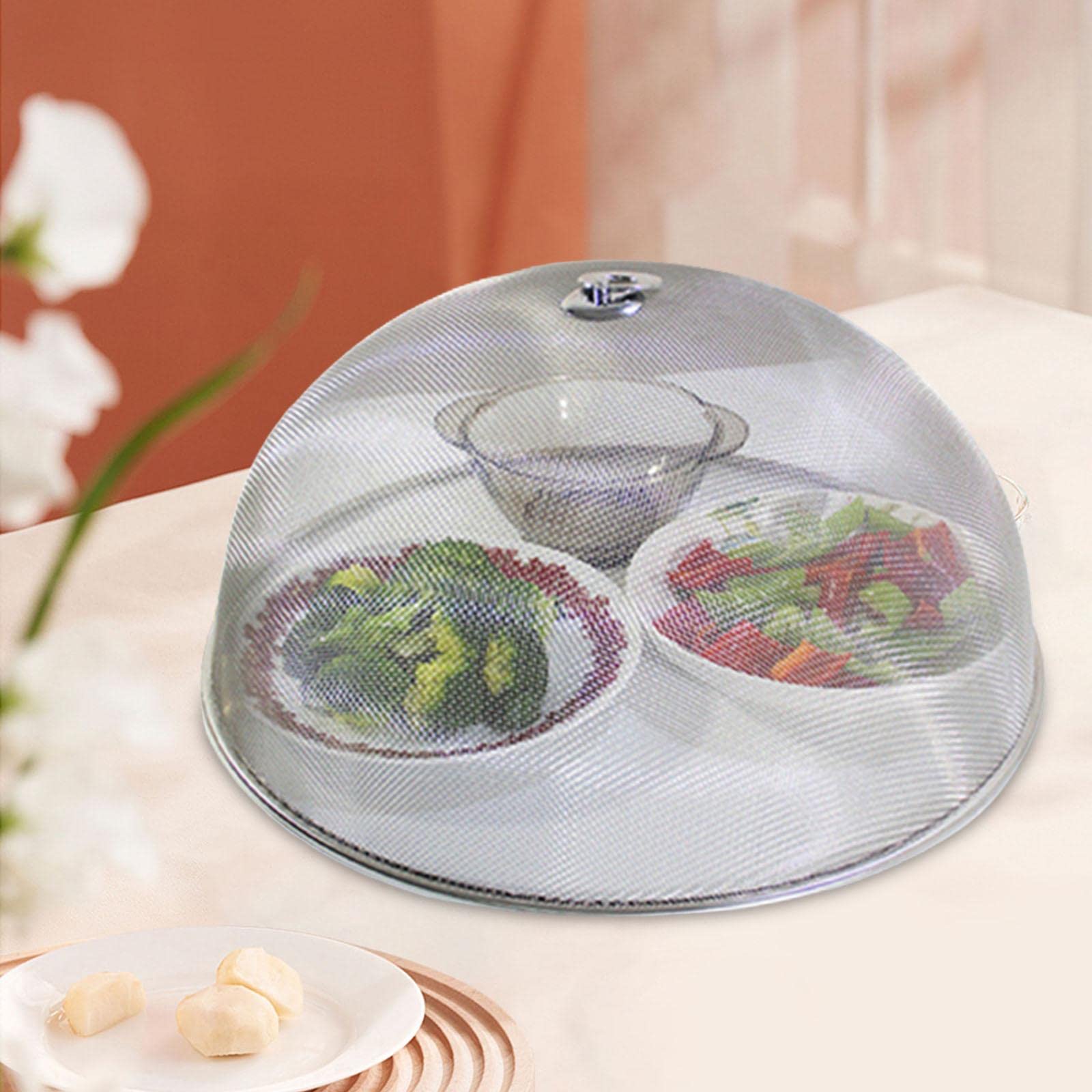Gralara Cubiertas para Alimentos Cubierta para Barbacoa Exterior Reutilizable Anti Moscas Platos Cubierta para Platos Cubiertas para Platos de Comida, Los 40CM