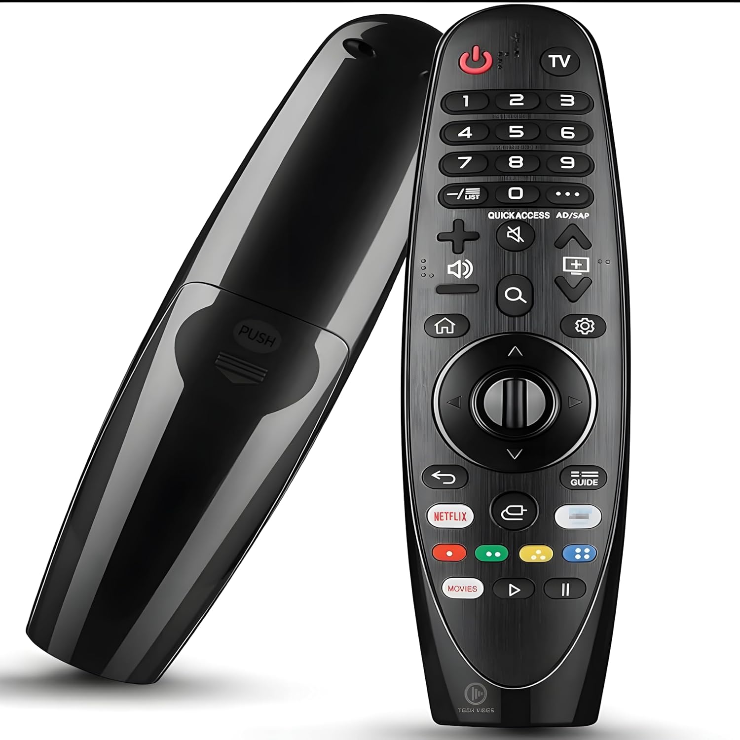 Tech Vibes® Universal Remote Control for LG Smart TV, AN-MR20GA Remote Control Replacement Fit for All Models of LG TV,HD,LCD,LED,HDTV,UHD,OLED,3D,4K AKB75855501/AKB75855502 Non-Voice/Pointer Function Tech Vibes® Universal Remote Control for LG Smart TV, AN-MR20GA Remote Control Replacement Fit for All Models of LG TV,HD,LCD,LED,HDTV,UHD,OLED,3D,4K AKB75855501/AKB75855502 Non-Voice/Pointer Function