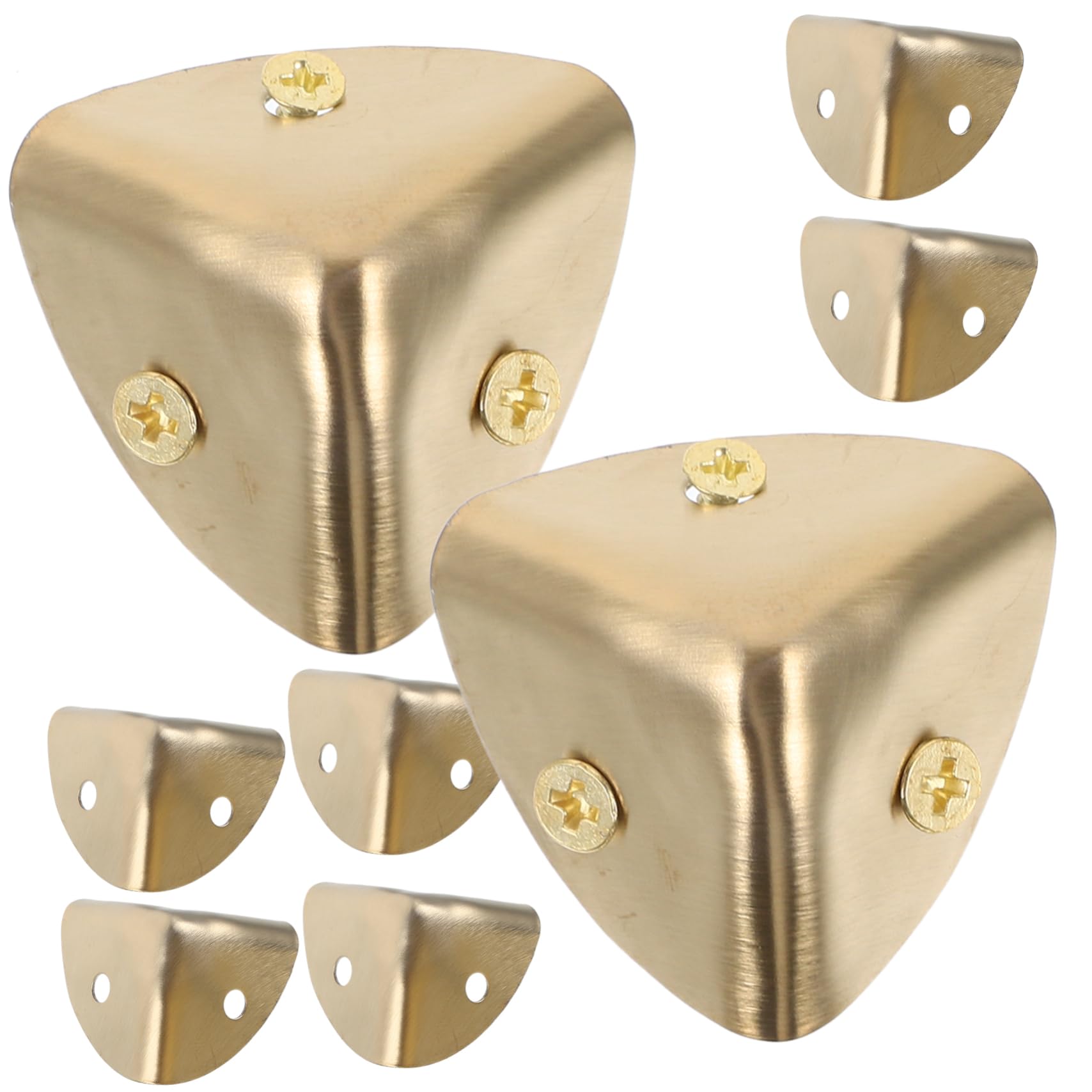 SEWACC Metal Furniture Corner Guards Desk Edge Protectors Box Corner Protectors Elegant