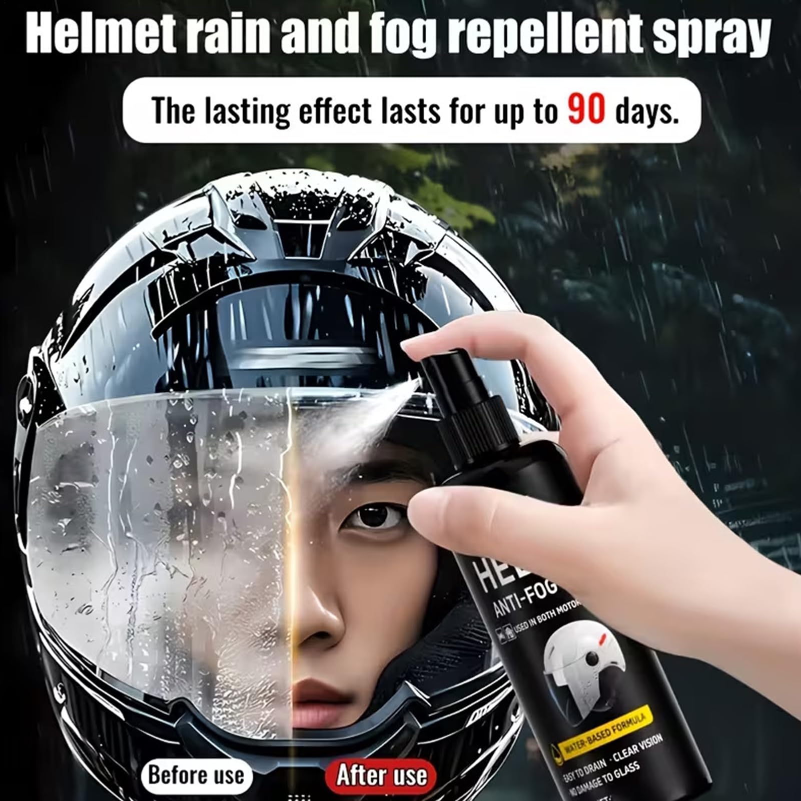 Spray Anti-Buée pour Lunettes Revêtement Protecteur Pour Visière Et