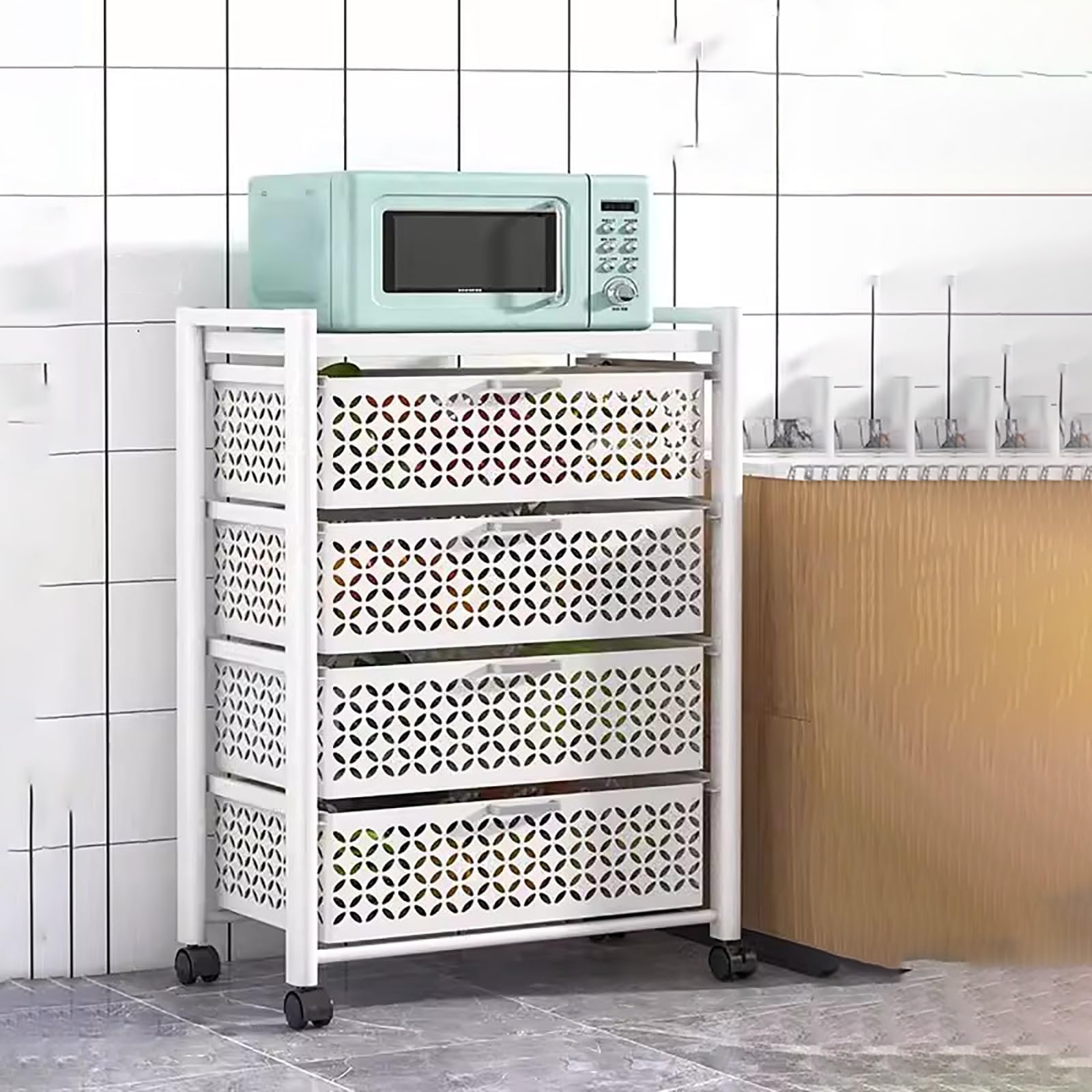 Estante de almacenamiento para cocina que organiza tus frutas de forma fácil