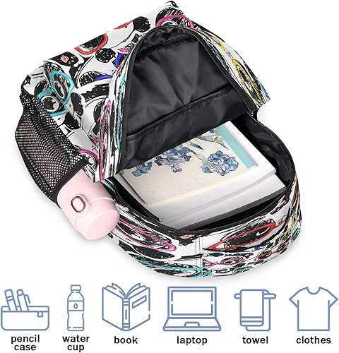 Miniatura 3 de Mochila escolar para adolescentes, niños y niñas, mochila para computadora portátil, mochila de viaje, Pandas, Mochilas Daypack