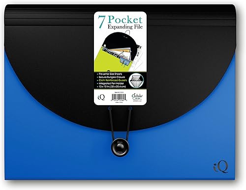 iScholar Carpeta expandible de 7 bolsillos, el color puede variar (31310)