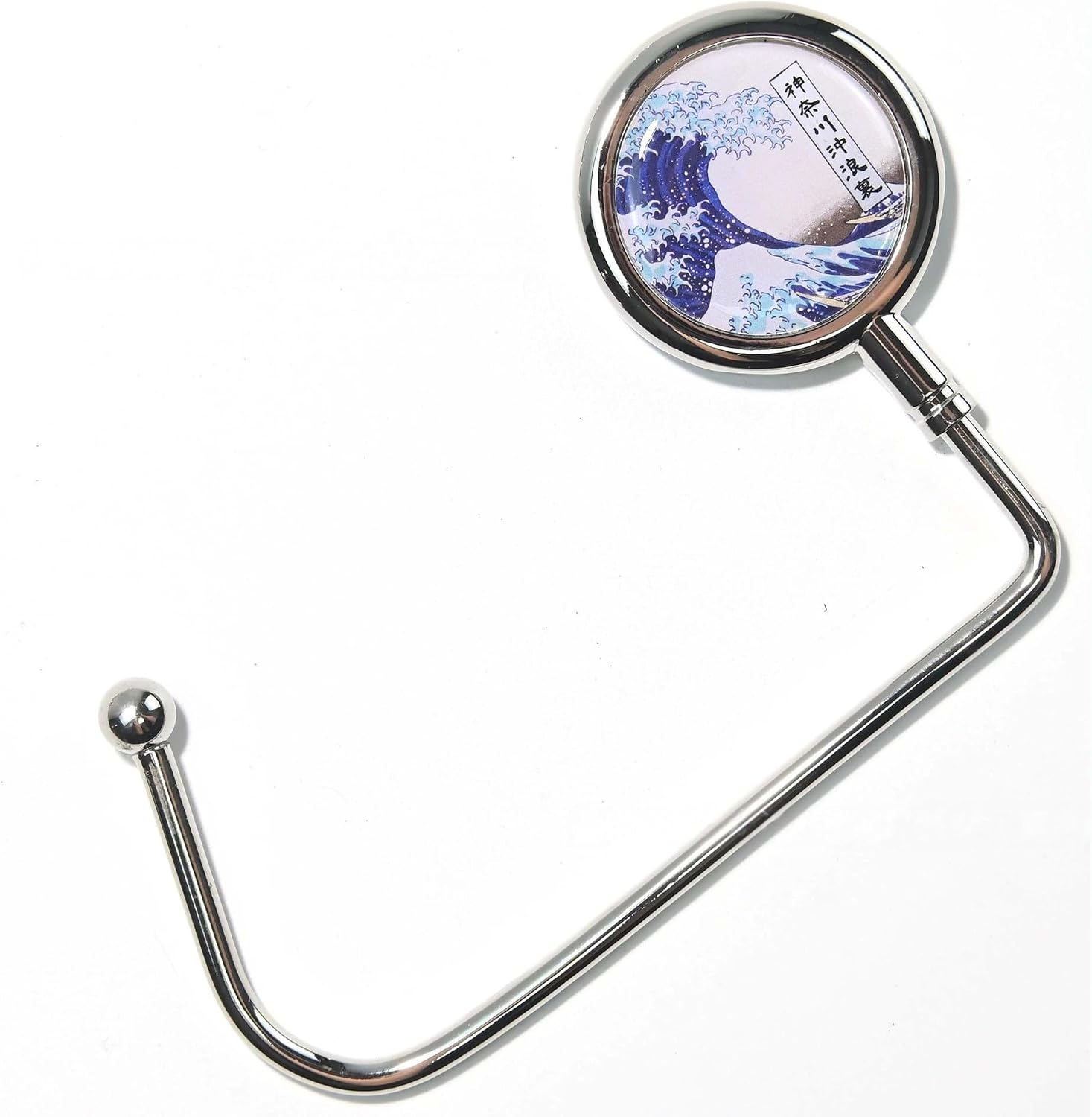 Portable Hooks, Adhesive Wall Hangers for Desk & Travel (Kanagawa Surfing)