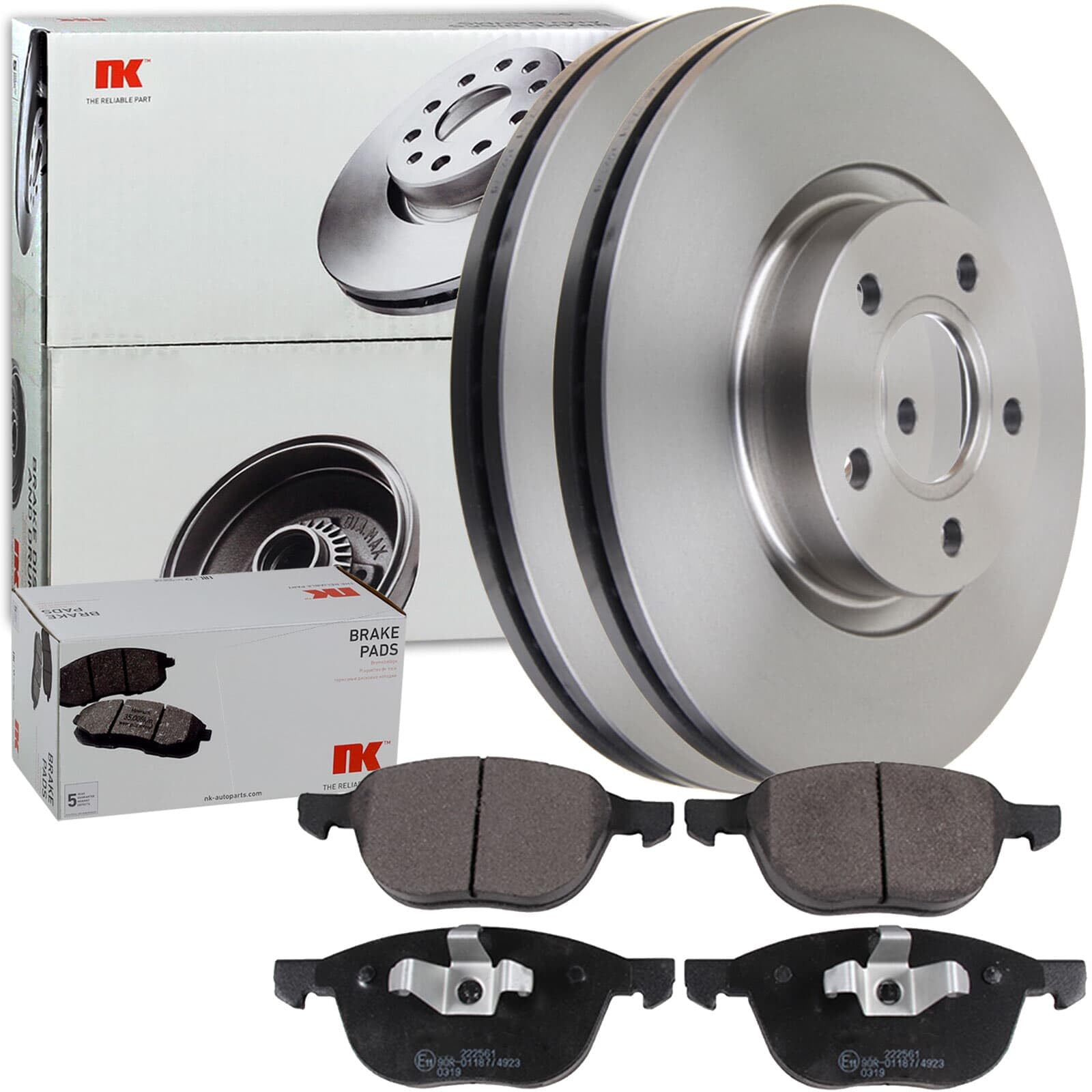 NK Bremsscheiben 278mm + Beläge vorne | passend für Focus 2 II MK2 + Focus / C-Max passend für Focus 2 + C-Max