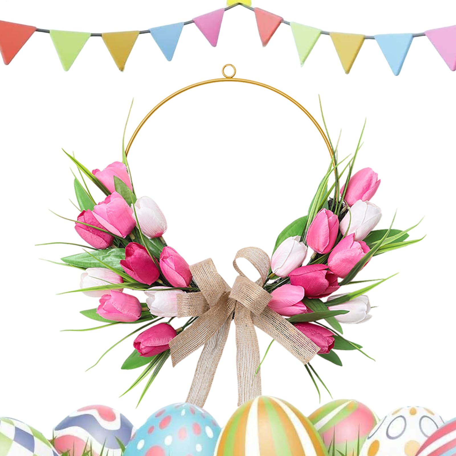 Coronas de primavera para la puerta en regalos de casas nuevas y san valentín