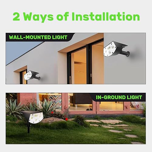 Miniatura 5 de Luces solares para exteriores, 20 luces LED solares para exteriores IP65, impermeables, luces solares de encendidoapagado automático para jardín,