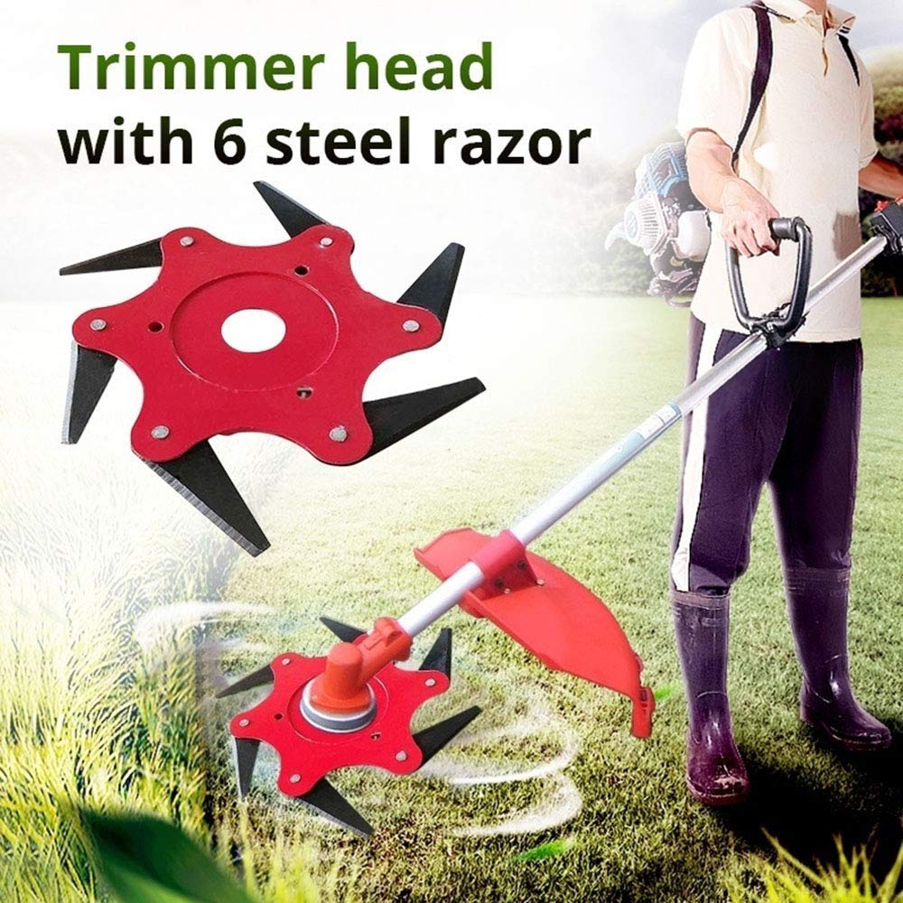 6 steel razors trimmer head amazon