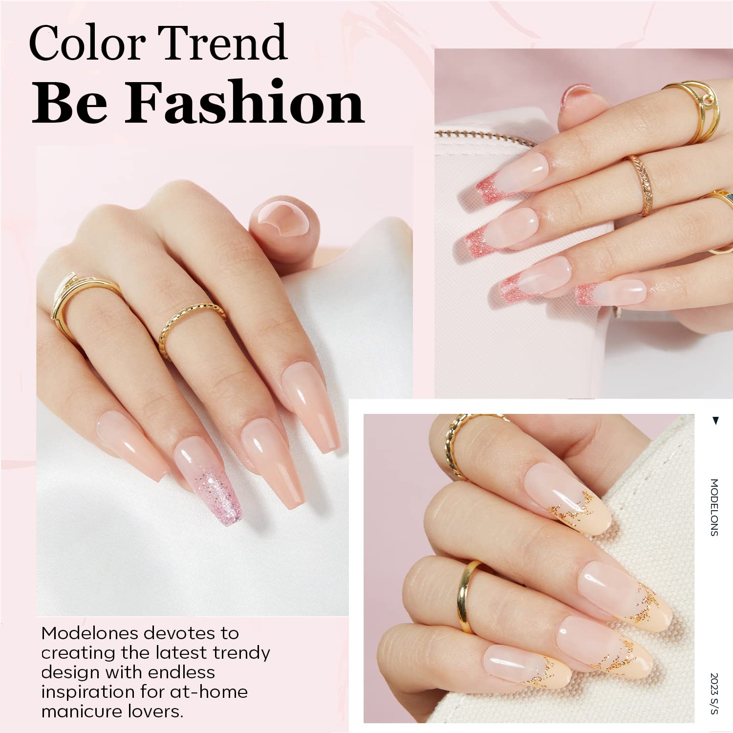 modelones 36 Pcs Gel Nail Polish Kit, Blue Purple Nude Pink Gel Polish Colors Set 7Ml Soak Off Nail Polish Gel Manicure Starter Kit at Home Holiday Gift for Girls Women Mother's Day : Beauty & Personal Care