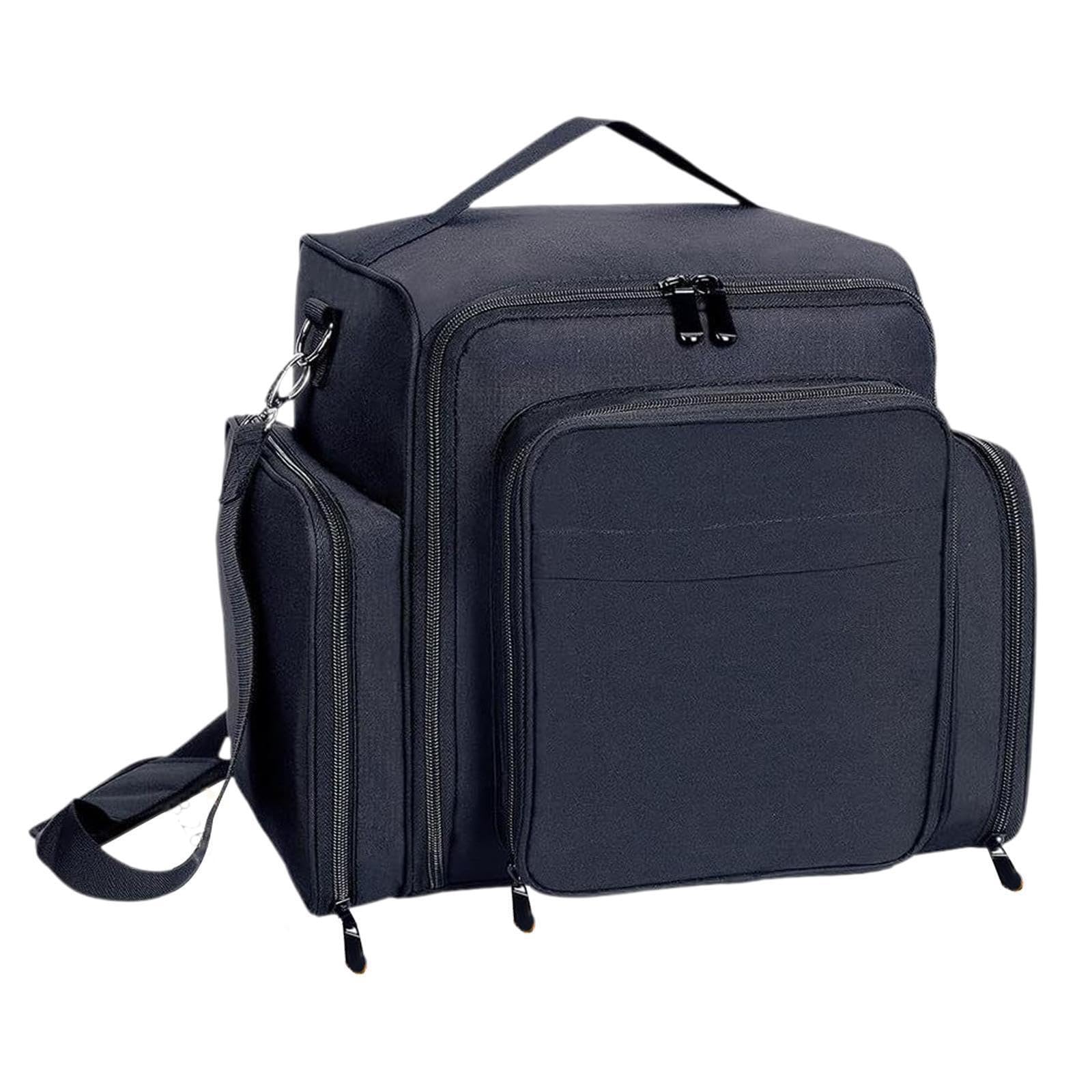 Estuche organizador para esmaltes de uñas con capacidad para 60 frascos Estuche de maquillaje portátil de viaje con bolsa desmontable y asa