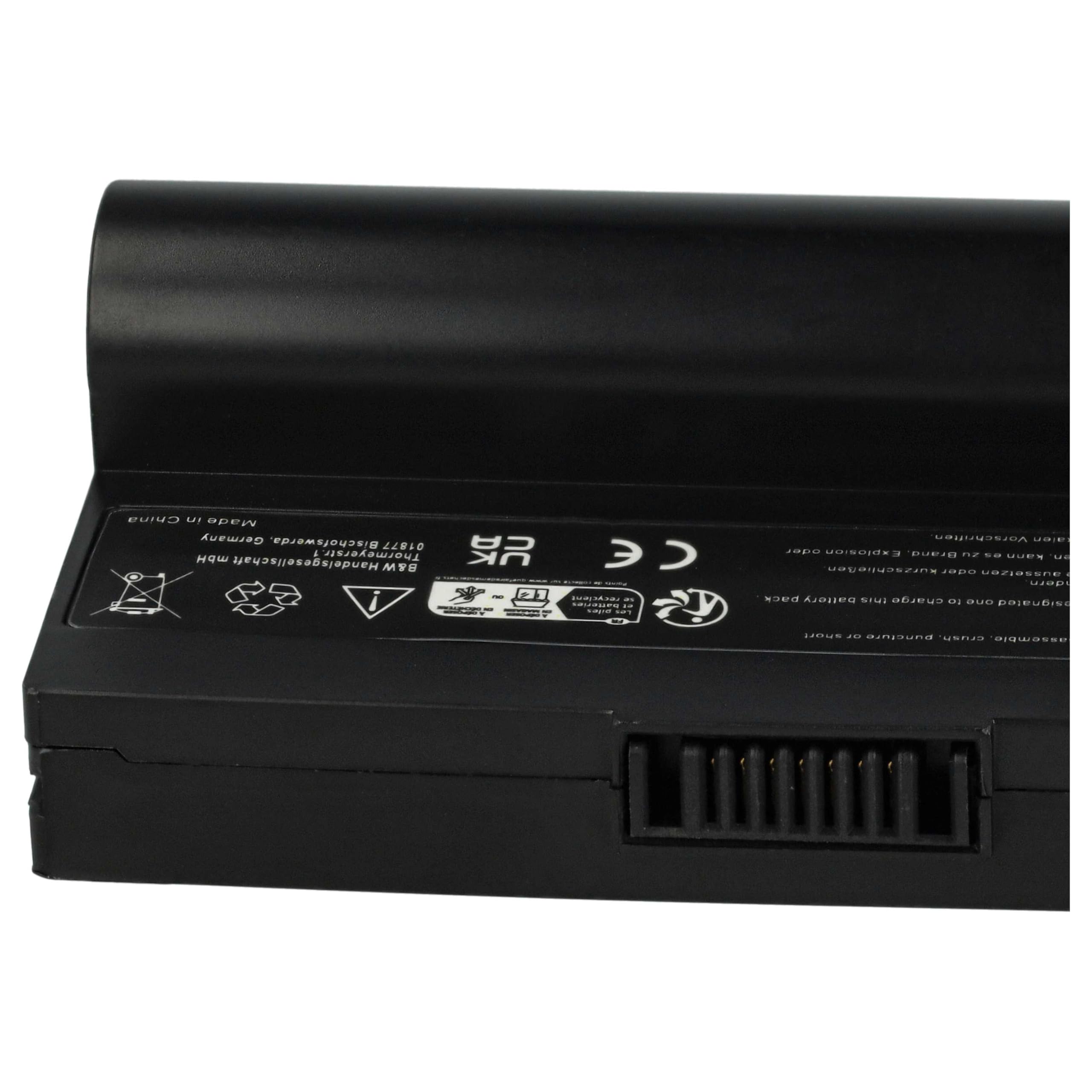 Akumulator litowo-jonowy 8800 mAh (7,4 V) czarny kompatybilny z ASUS Eee PC 700, 701, 900, 2G, 4G, 8G, 12G, 20G.