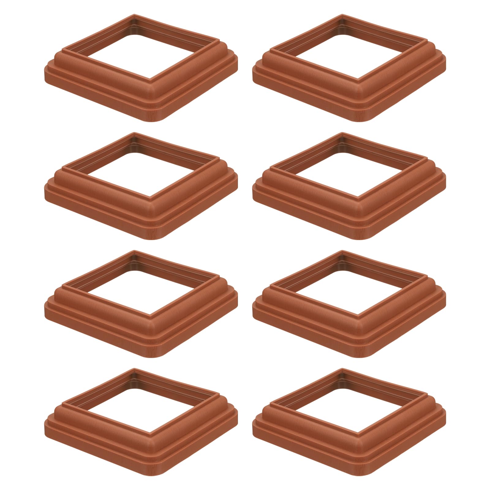 Cubierta de base de poste de madera de 4 x 4 pulgadas para ocultar tornillos y bases feas 7