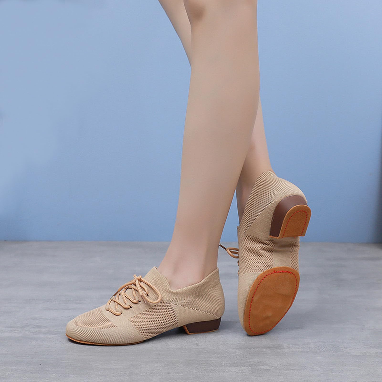 Rosefinch Scarpe da Ballo Jazz da Donna in Maglia Yoga Latino Balletto Moderno Scarpe da Pratica di Ballo