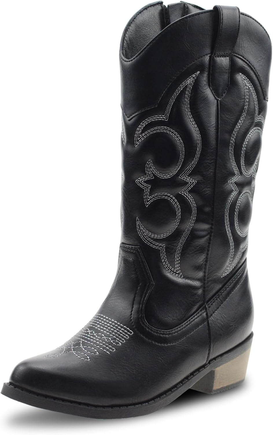 LseLom Girls Cowboy Boots Cowgirl Fashion Ankle Western Boots Boys Boots with Walking Heel Little Kid Big Kid