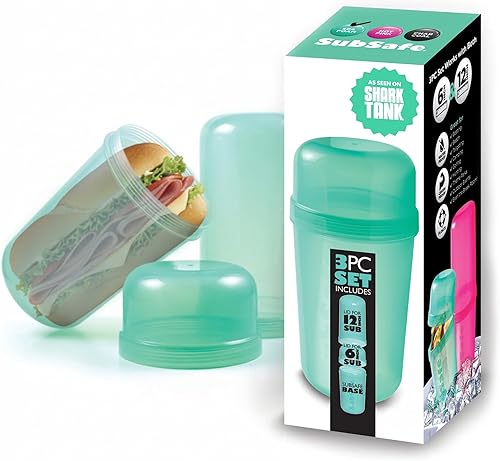 Contenedor para sándwiches SubSafe Sub  Este contenedor reutilizable para sándwiches mantiene tu comida segura y sin alteraciones  Accesorios