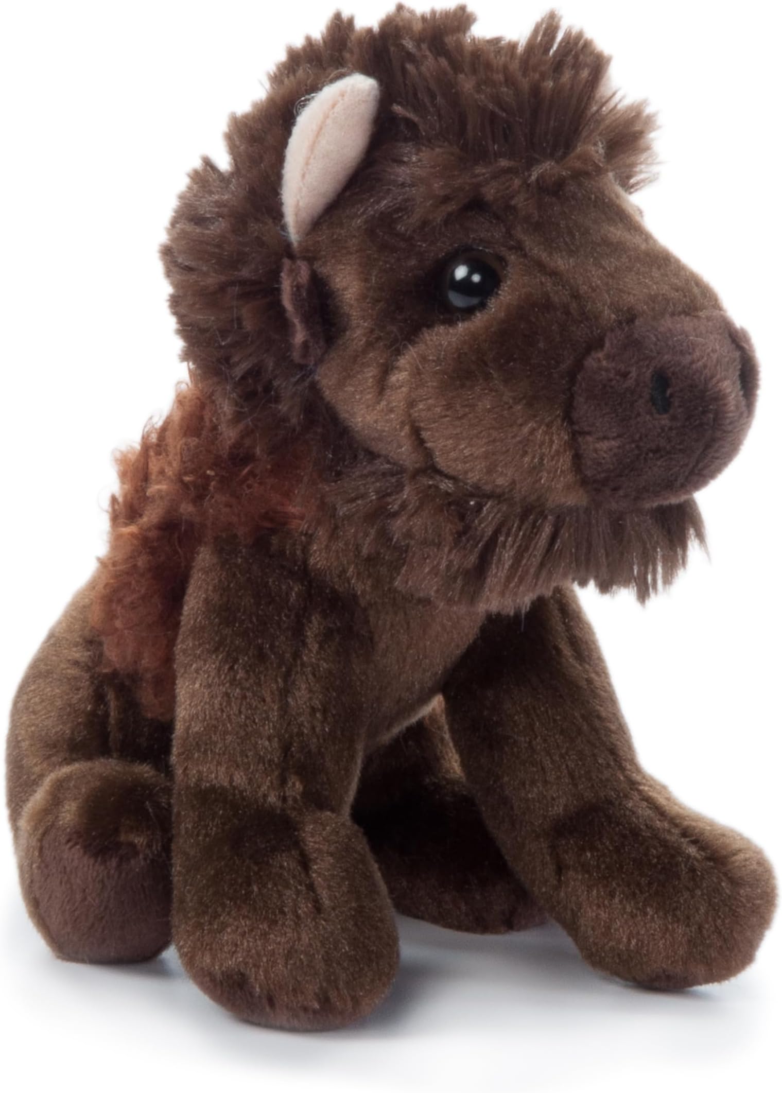 The Petting Zoo Bison Stuffed Animal Plushie, Gifts for Kids, Wild Onez Babiez Zoo Animals, Bison Plush Toy 6 inches